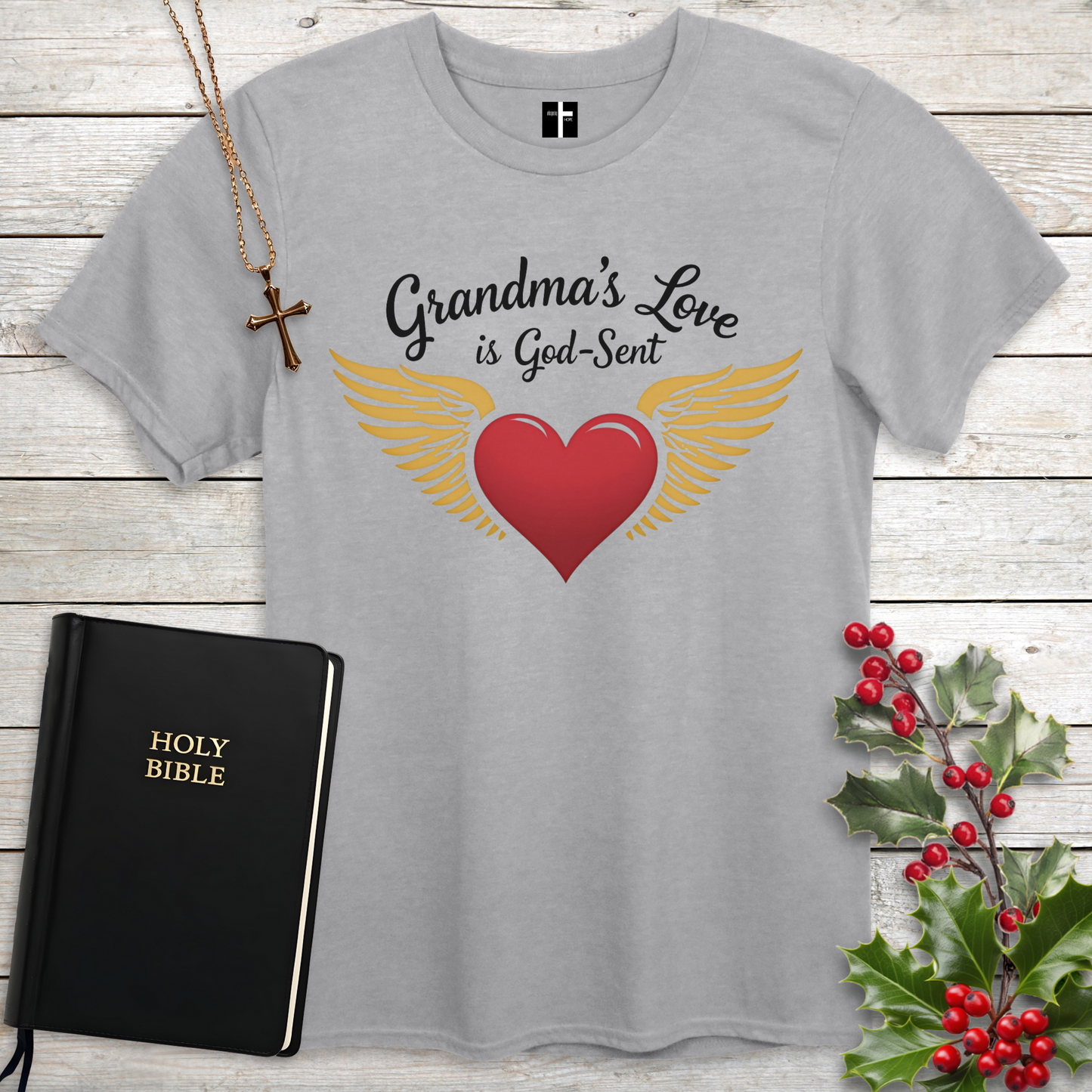 Grandma's Love Is God-Sent Unisex Christian T-Shirt