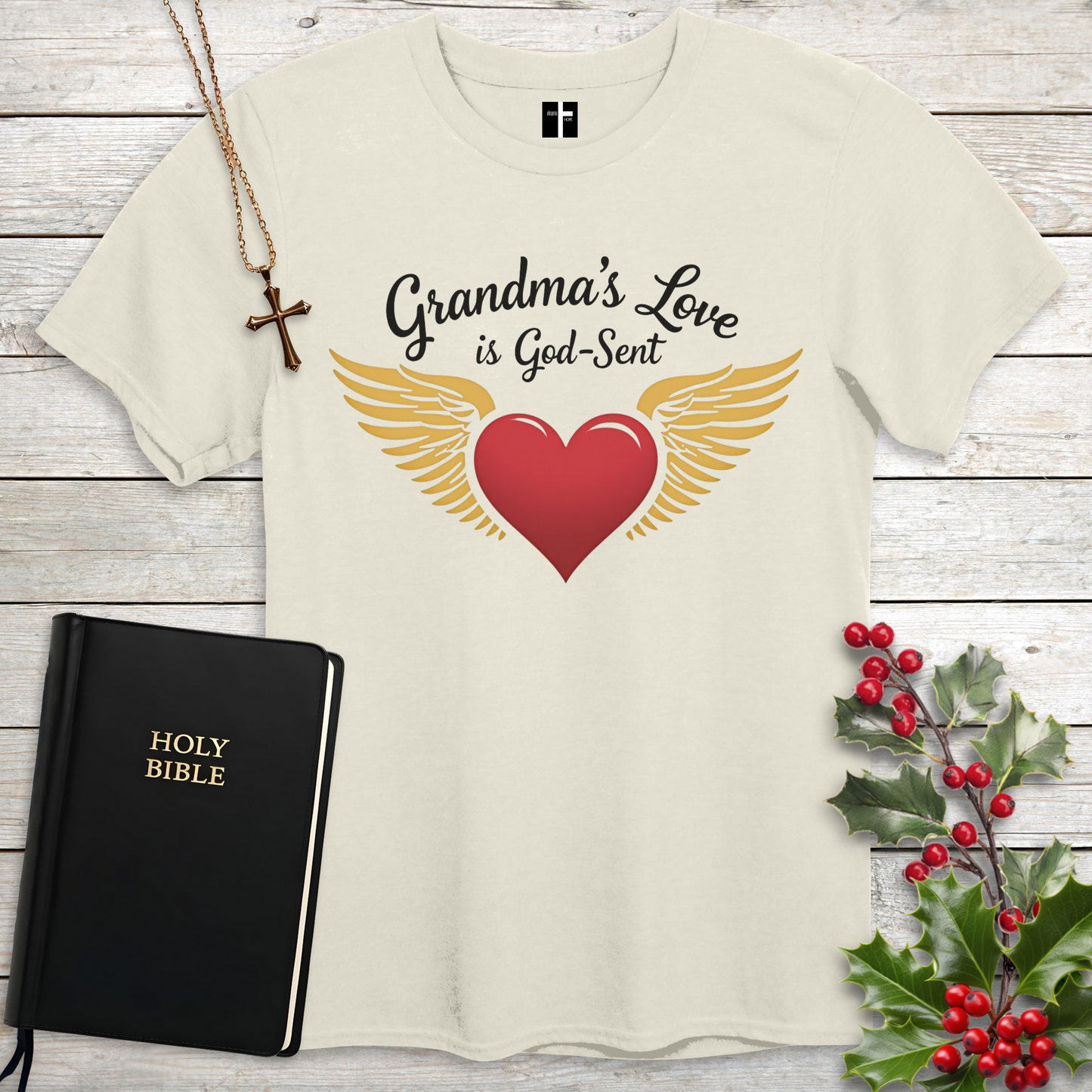 Grandma's Love Is God-Sent Unisex Christian T-Shirt