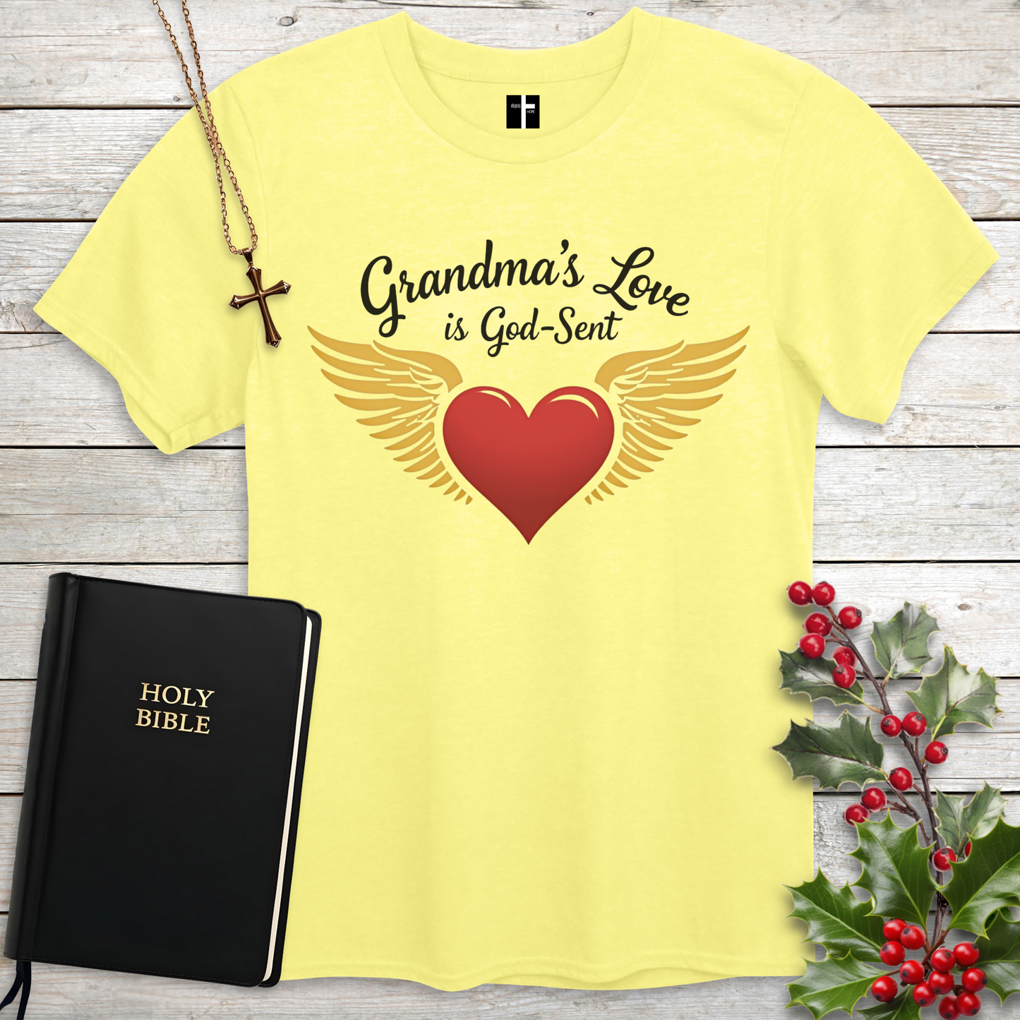 Grandma's Love Is God-Sent Unisex Christian T-Shirt