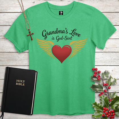 Grandma's Love Is God-Sent Unisex Christian T-Shirt