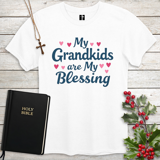 Grandkids Are My Blessing Unisex Christian T-Shirt