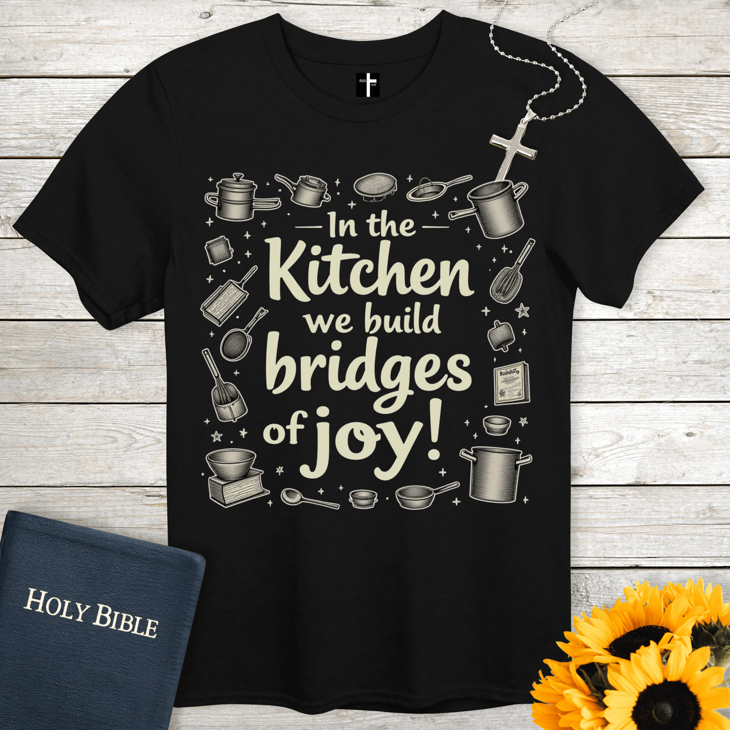 T-Shirt Black / S Bridges of Joy Unisex Christian T-Shirt