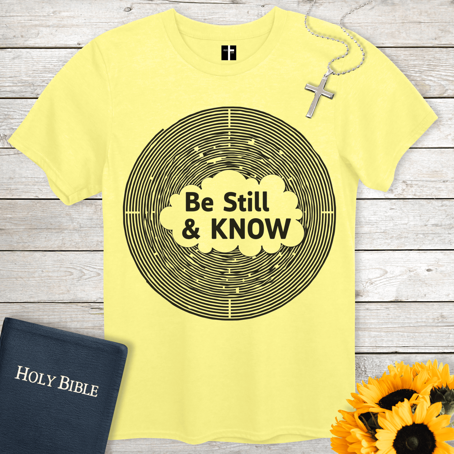 T-Shirt Cornsilk / S Be Still & Know Unisex Christian T-Shirt