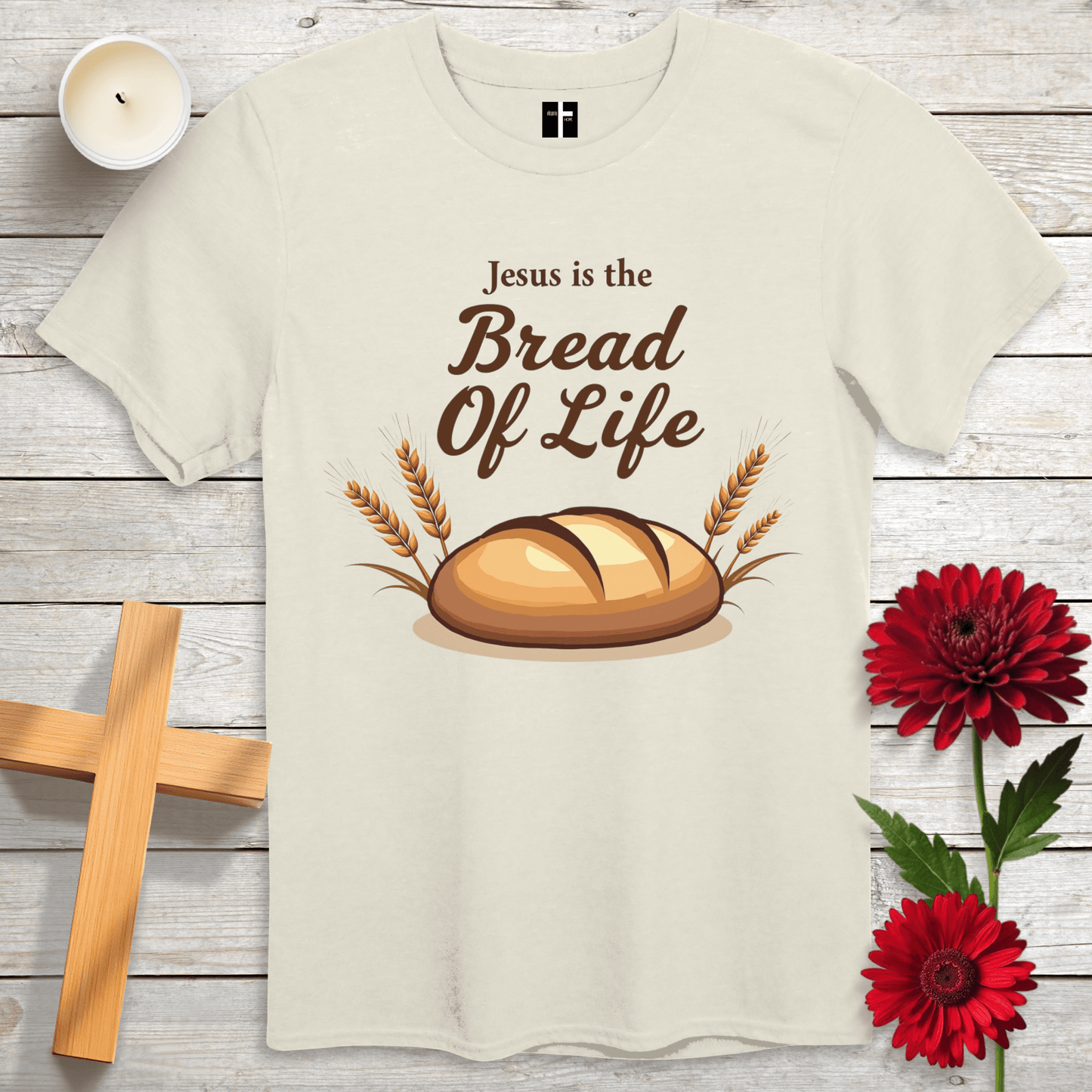 T-Shirt Cornsilk / S Bread Of Life Unisex Christian T-Shirt