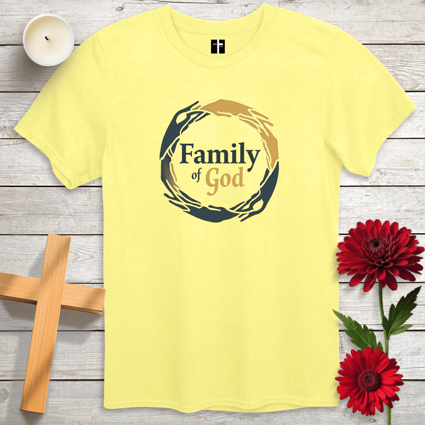 T-Shirt Cornsilk / S Family Of God Unisex Christian T-Shirt