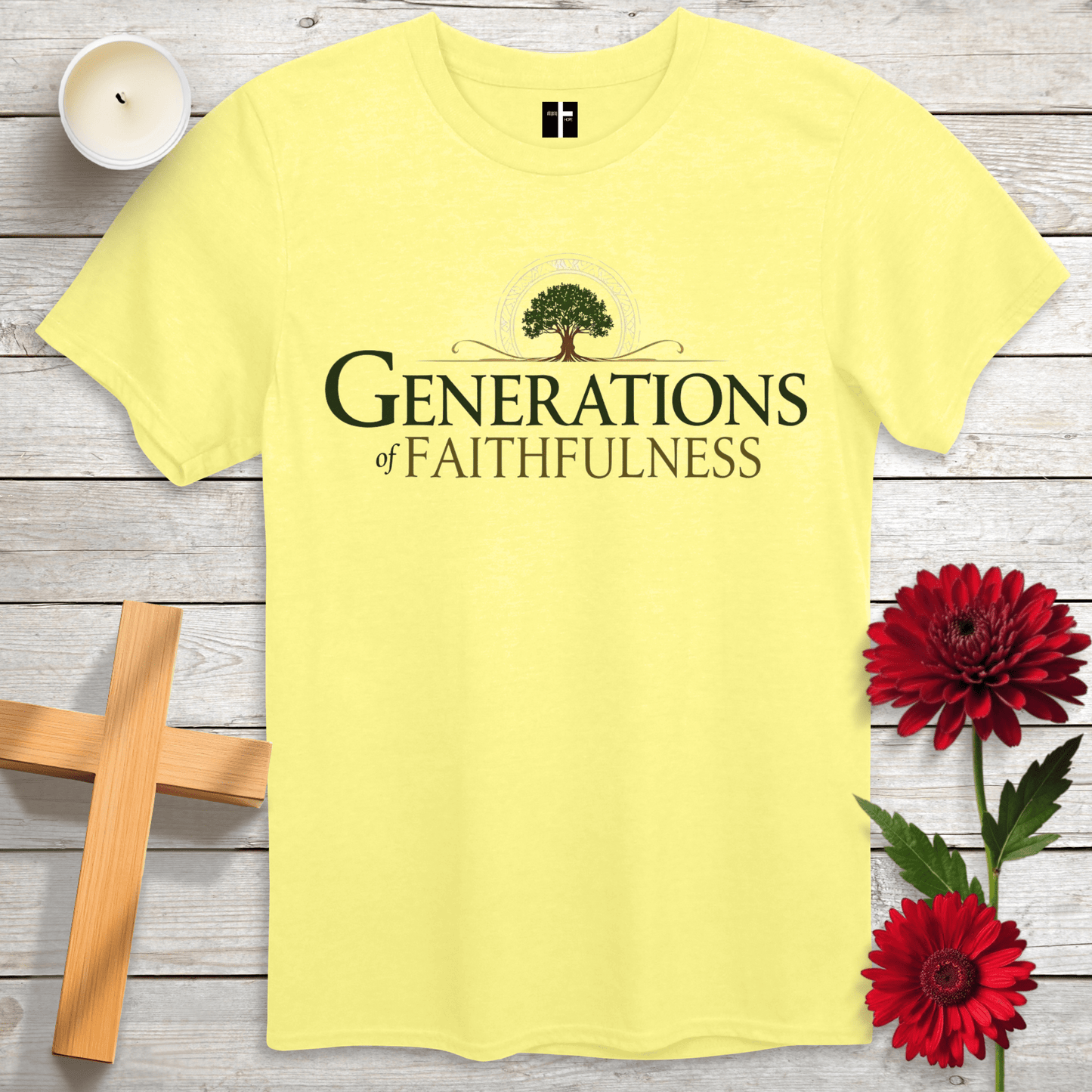 T-Shirt Cornsilk / S Generations Of Faithfulness Unisex Christian T-Shirt