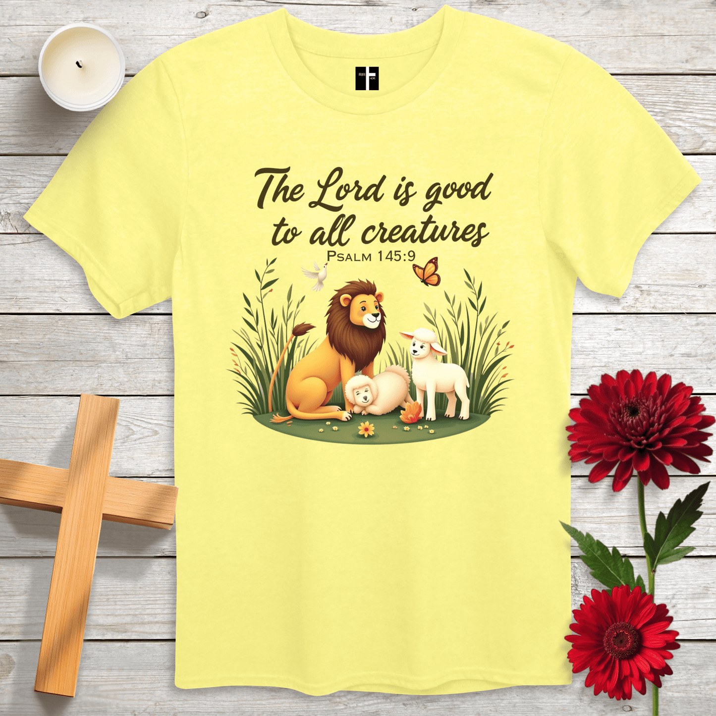 T-Shirt Cornsilk / S Good To All Creatures Unisex Christian T-Shirt