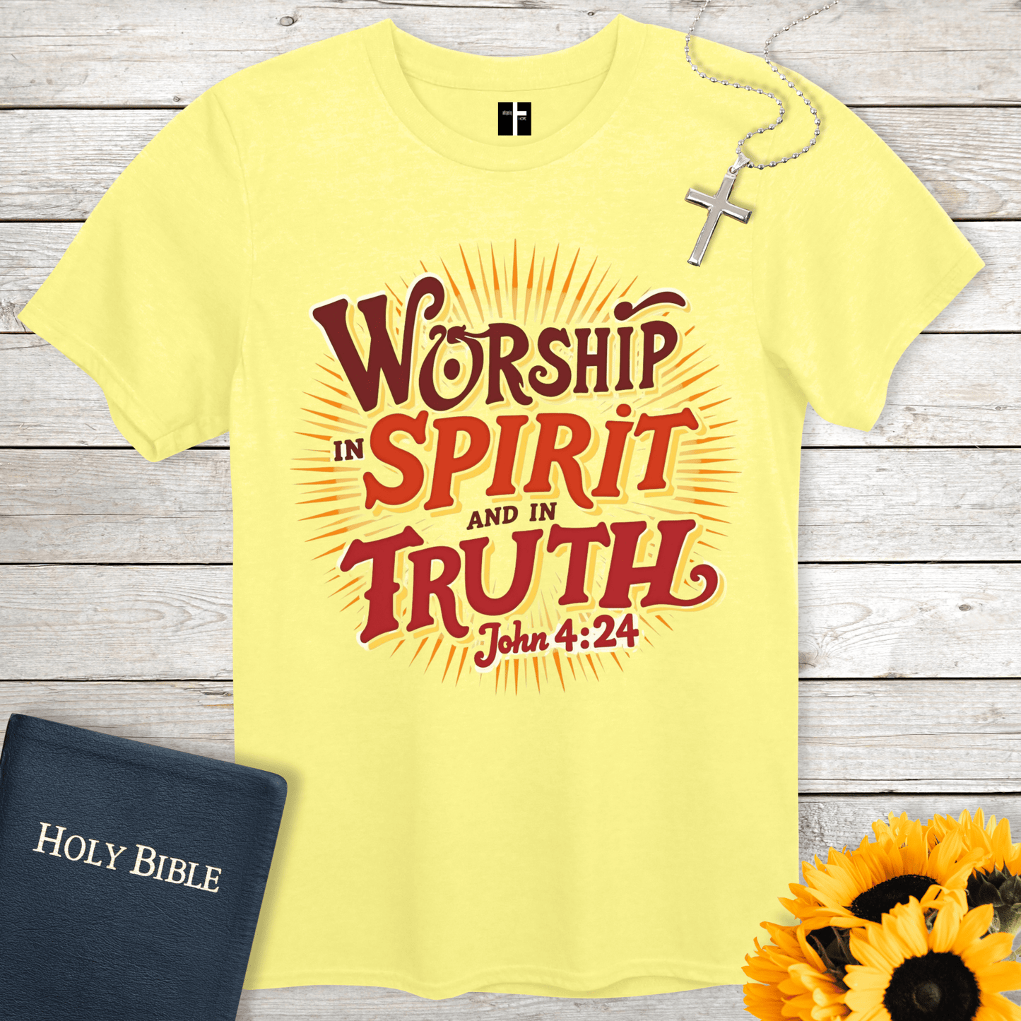 T-Shirt Cornsilk / S In Spirit & In Truth Unisex Christian T-Shirt