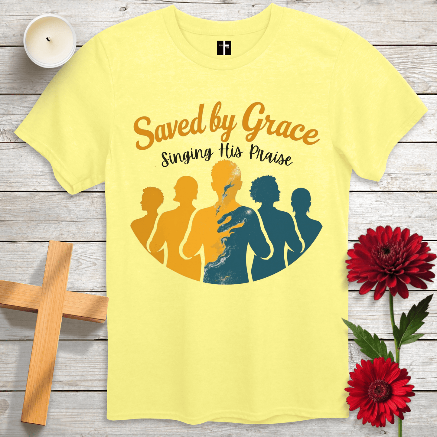 T-Shirt Cornsilk / S Singing His Praise Unisex Christian T-Shirt