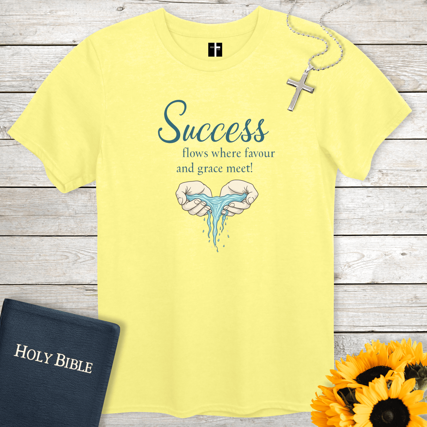 T-Shirt Cornsilk / S Success Flows Unisex Christian T-Shirt