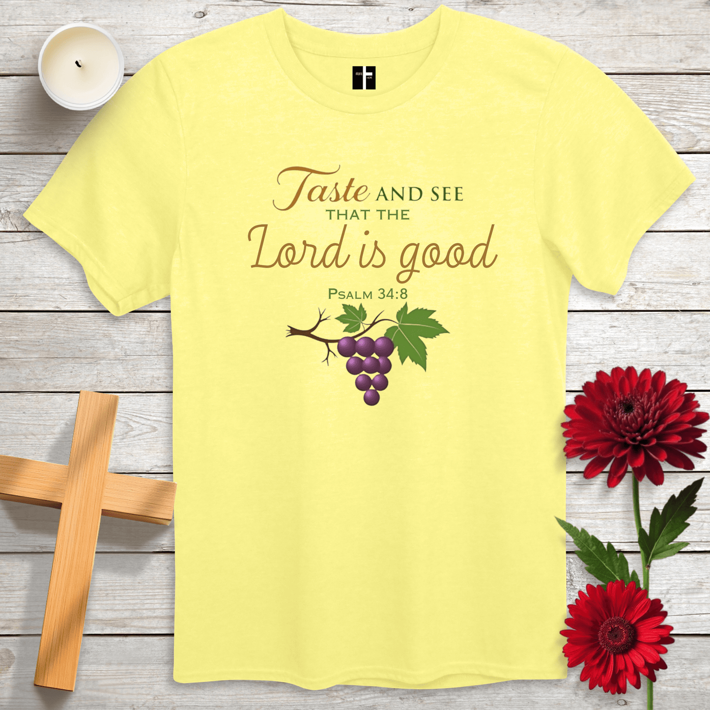 T-Shirt Cornsilk / S Taste & See Unisex Christian T-Shirt