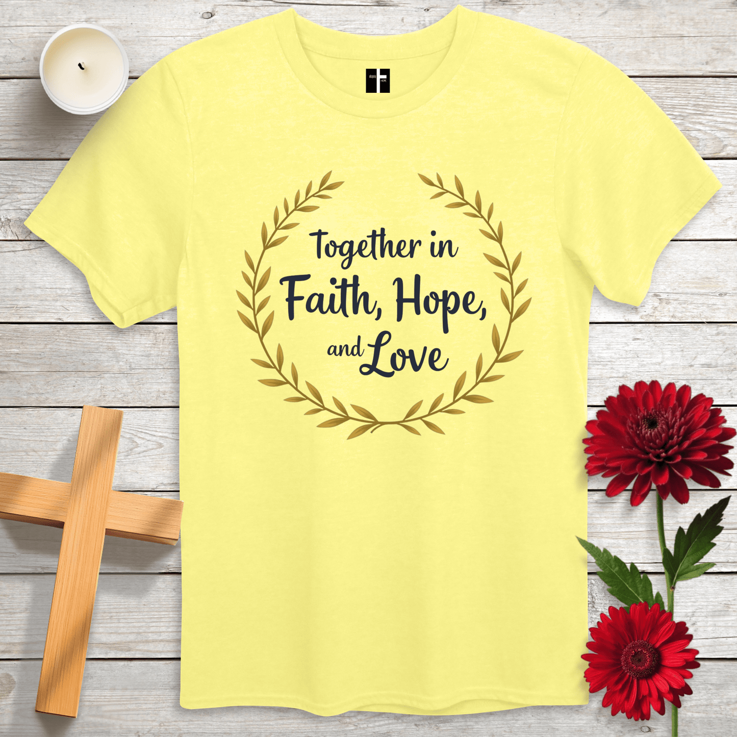 T-Shirt Cornsilk / S Together Unisex Christian T-Shirt