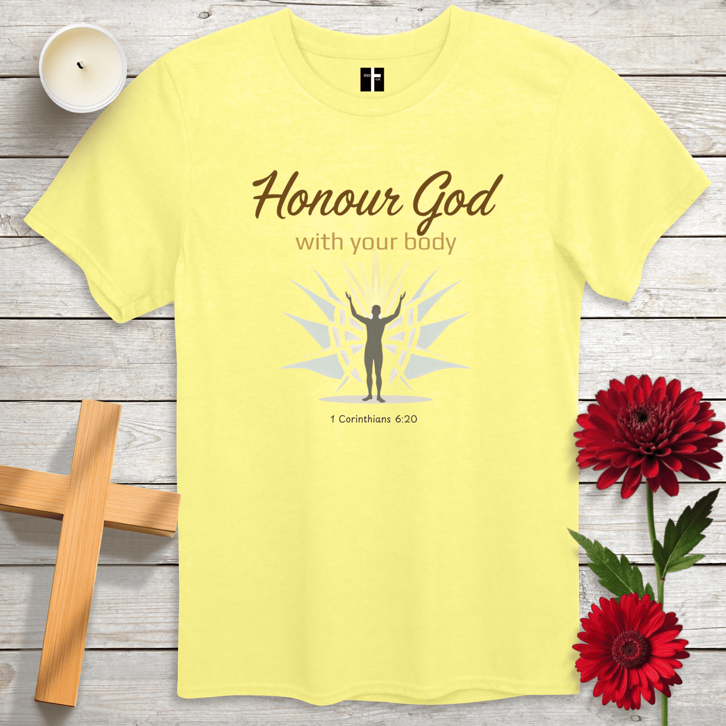 T-Shirt Cornsilk / S Your Body Unisex Christian T-Shirt