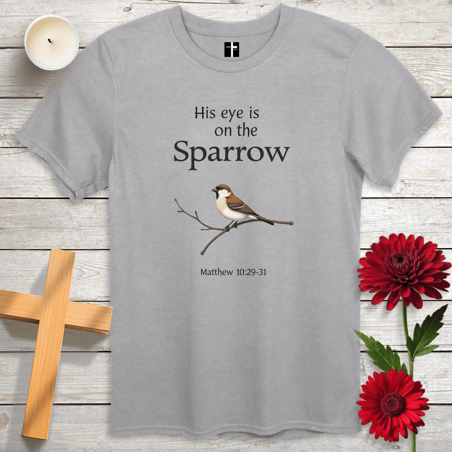 T-Shirt Eye On The Sparrow Unisex Christian T-Shirt