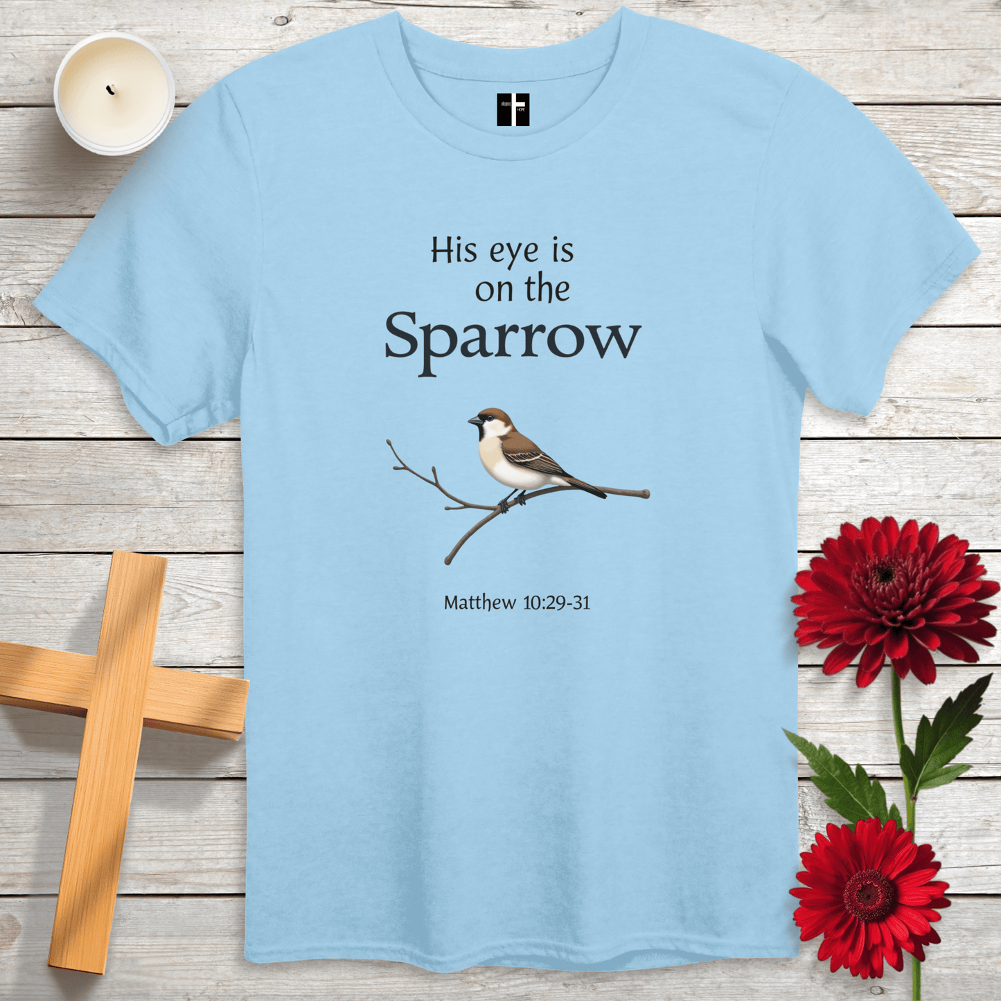 T-Shirt Eye On The Sparrow Unisex Christian T-Shirt