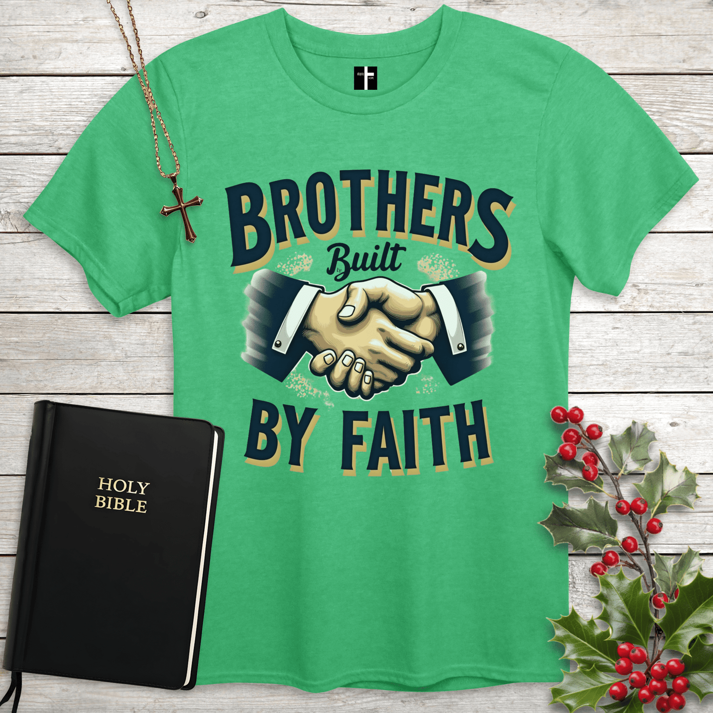 T-Shirt Heather Irish Green / S Brothers By Faith Unisex Christian T-Shirt