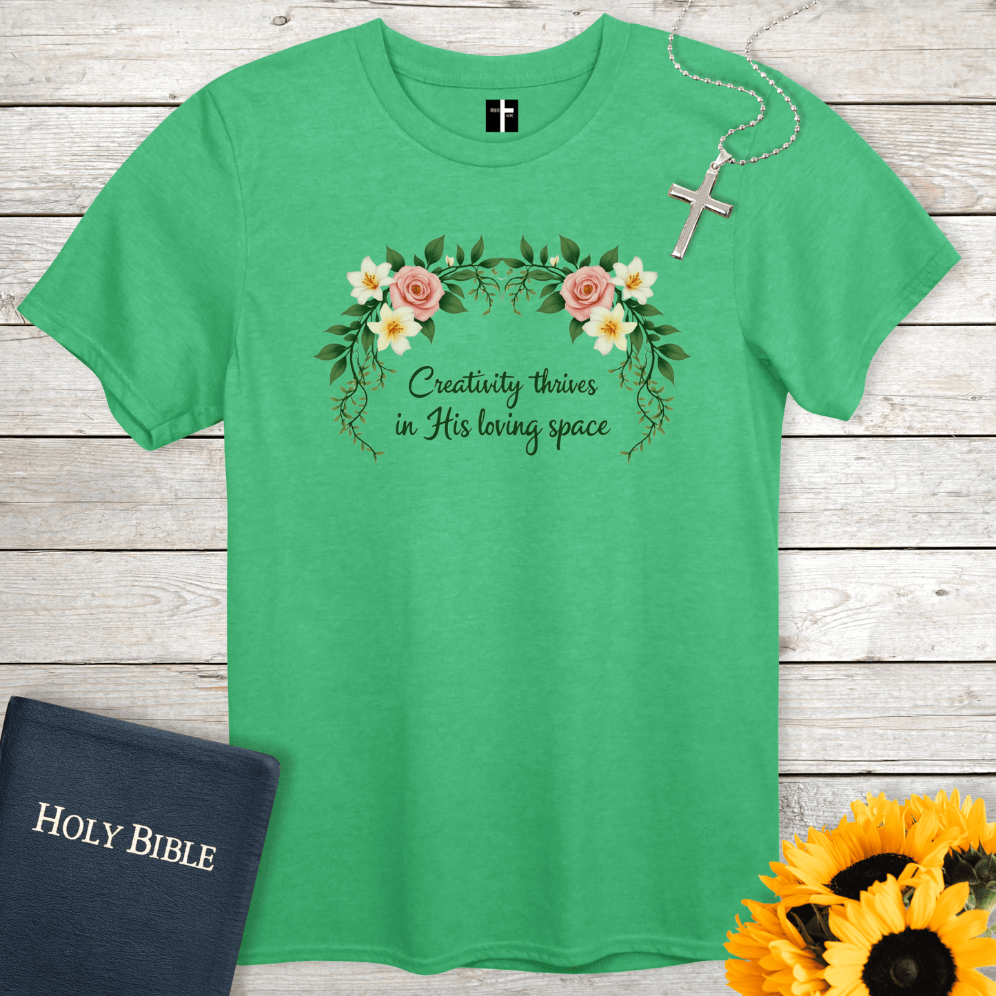 T-Shirt Heather Irish Green / S His Loving Space Unisex Christian T-Shirt