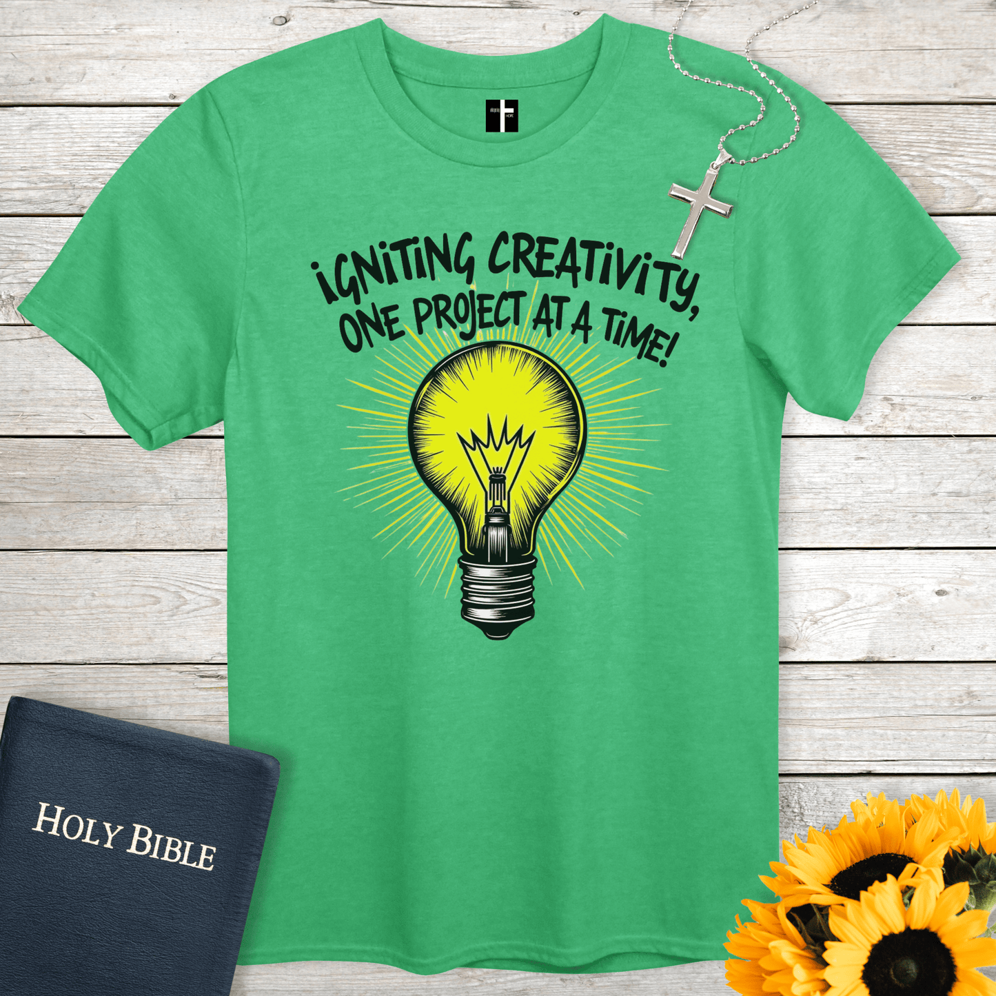 T-Shirt Heather Irish Green / S Igniting Creativity Unisex Christian T-Shirt