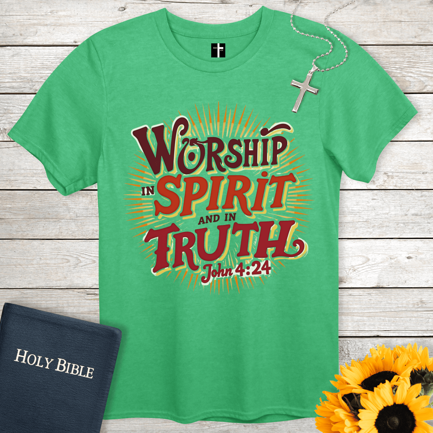 T-Shirt Heather Irish Green / S In Spirit & In Truth Unisex Christian T-Shirt