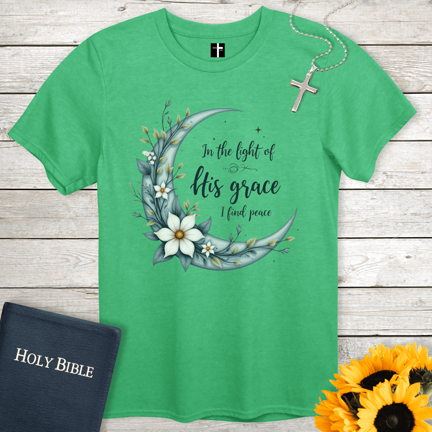 T-Shirt Heather Irish Green / S Light Of Grace Unisex Christian T-Shirt