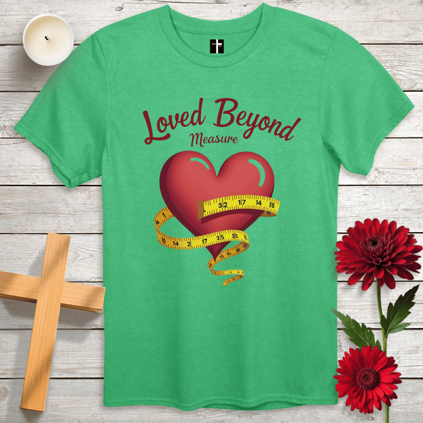 T-Shirt Heather Irish Green / S Loved Beyond Measure Unisex Christian T-Shirt