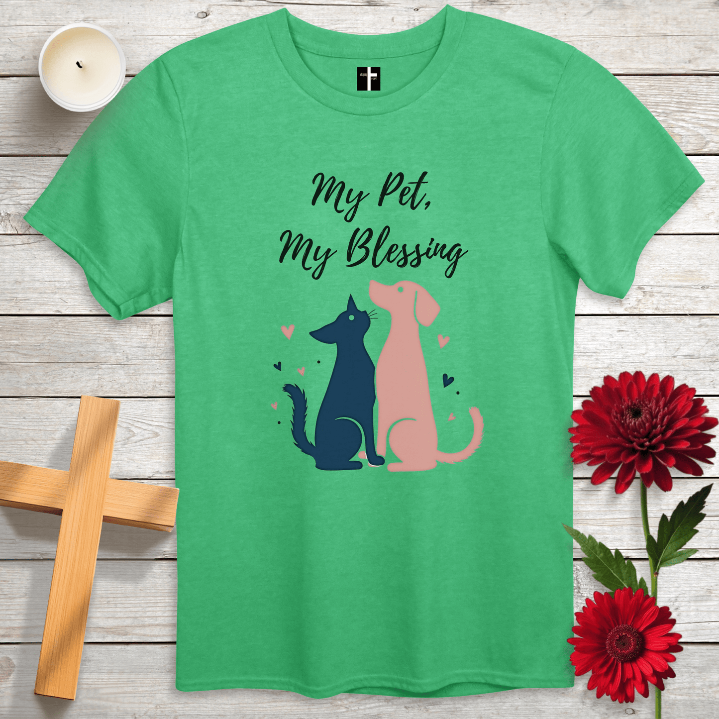 T-Shirt Heather Irish Green / S My Pet, My Blessing Unisex Christian T-Shirt