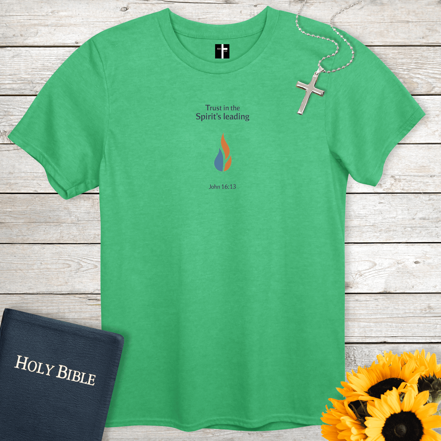 T-Shirt Heather Irish Green / S Spirit’s Leading Unisex Christian T-Shirt