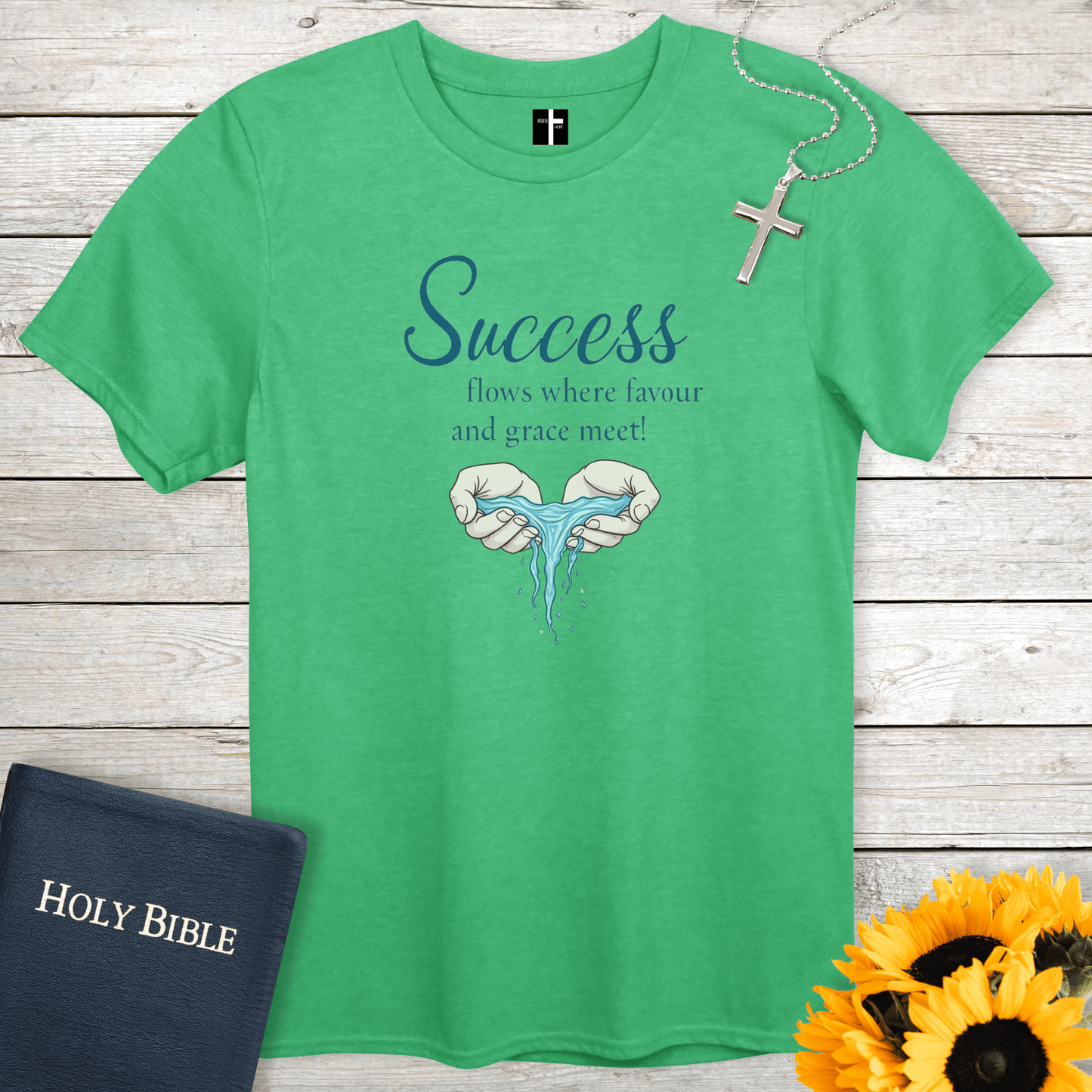 T-Shirt Heather Irish Green / S Success Flows Unisex Christian T-Shirt