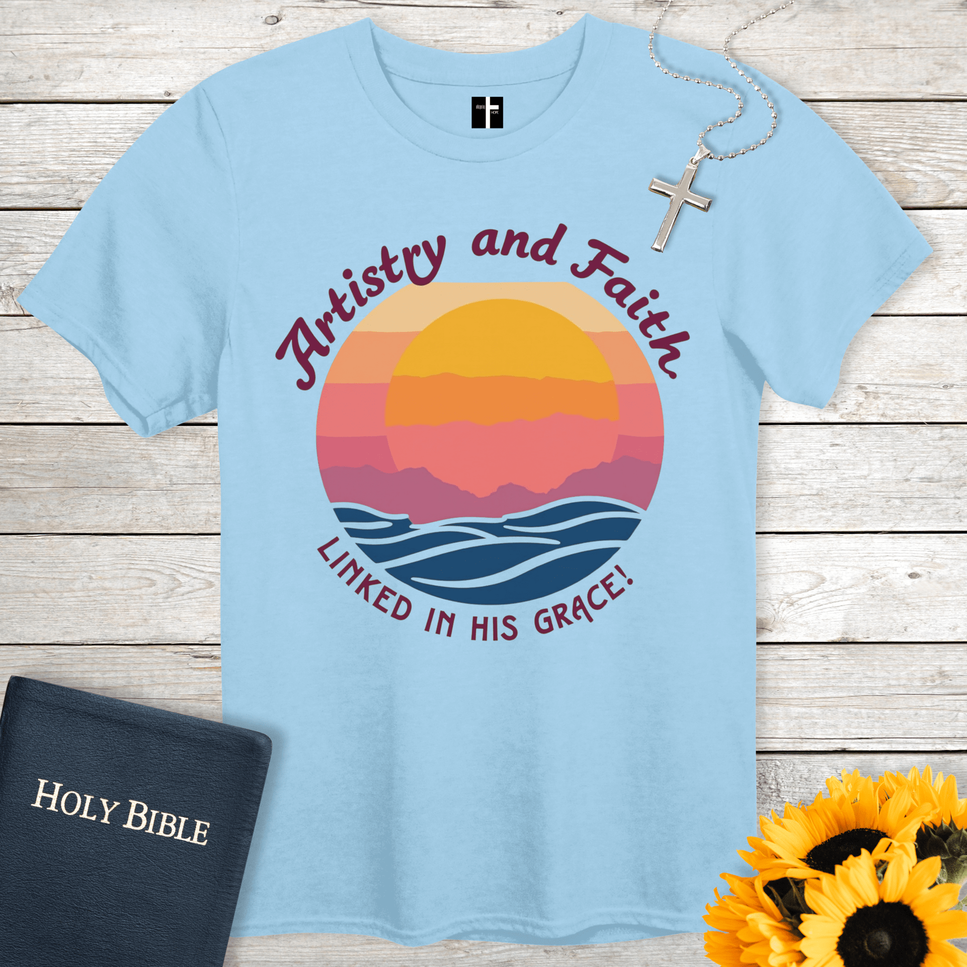 T-Shirt Light Blue / S Artistry & Faith Unisex Christian T-Shirt