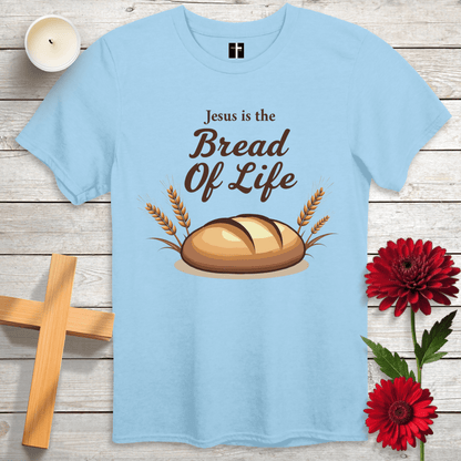 T-Shirt Light Blue / S Bread Of Life Unisex Christian T-Shirt