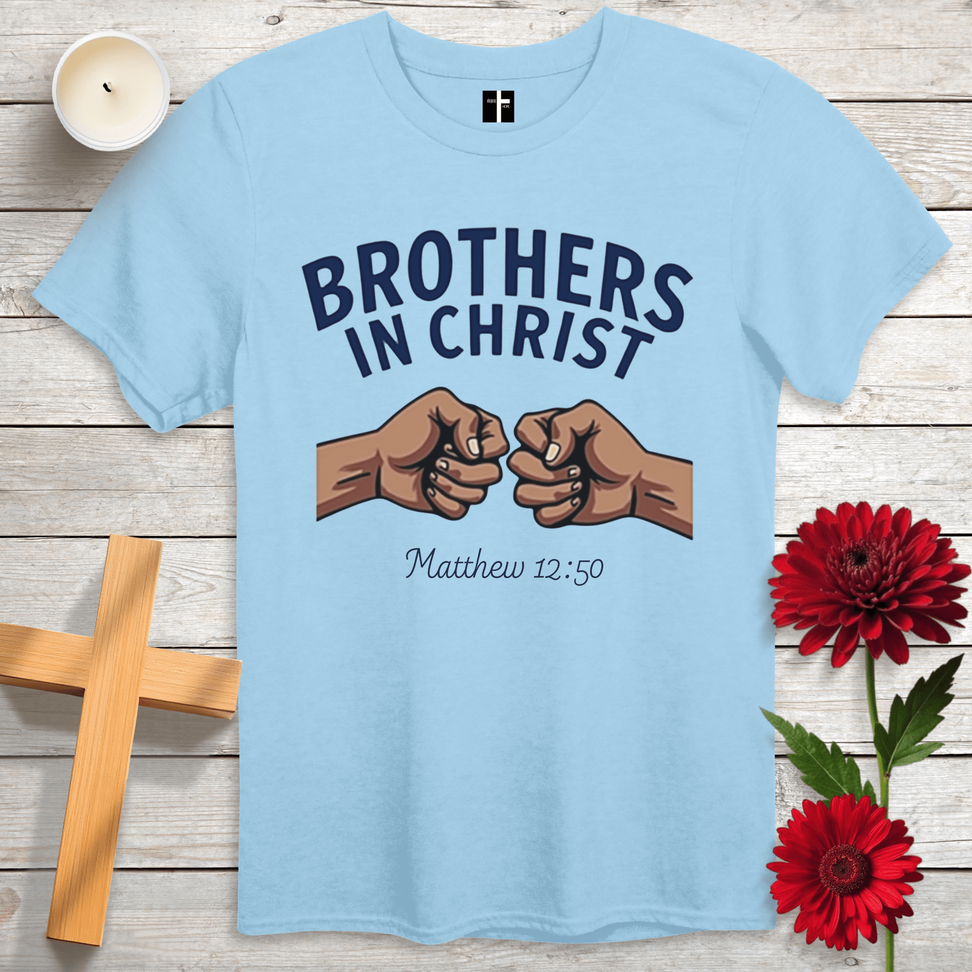 T-Shirt Light Blue / S Brothers In Christ Unisex Christian T-Shirt