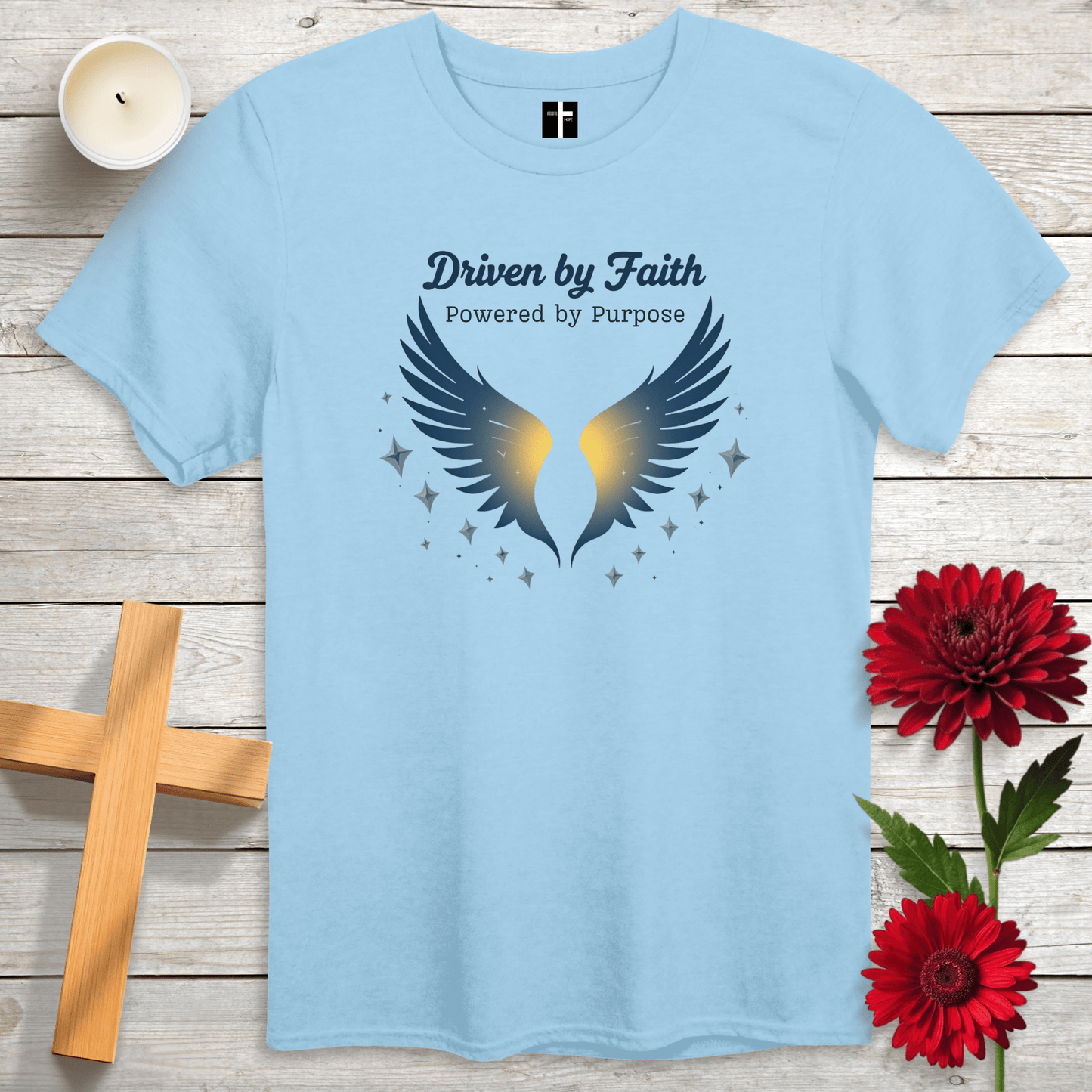 T-Shirt Light Blue / S Driven By Faith Unisex Christian T-Shirt