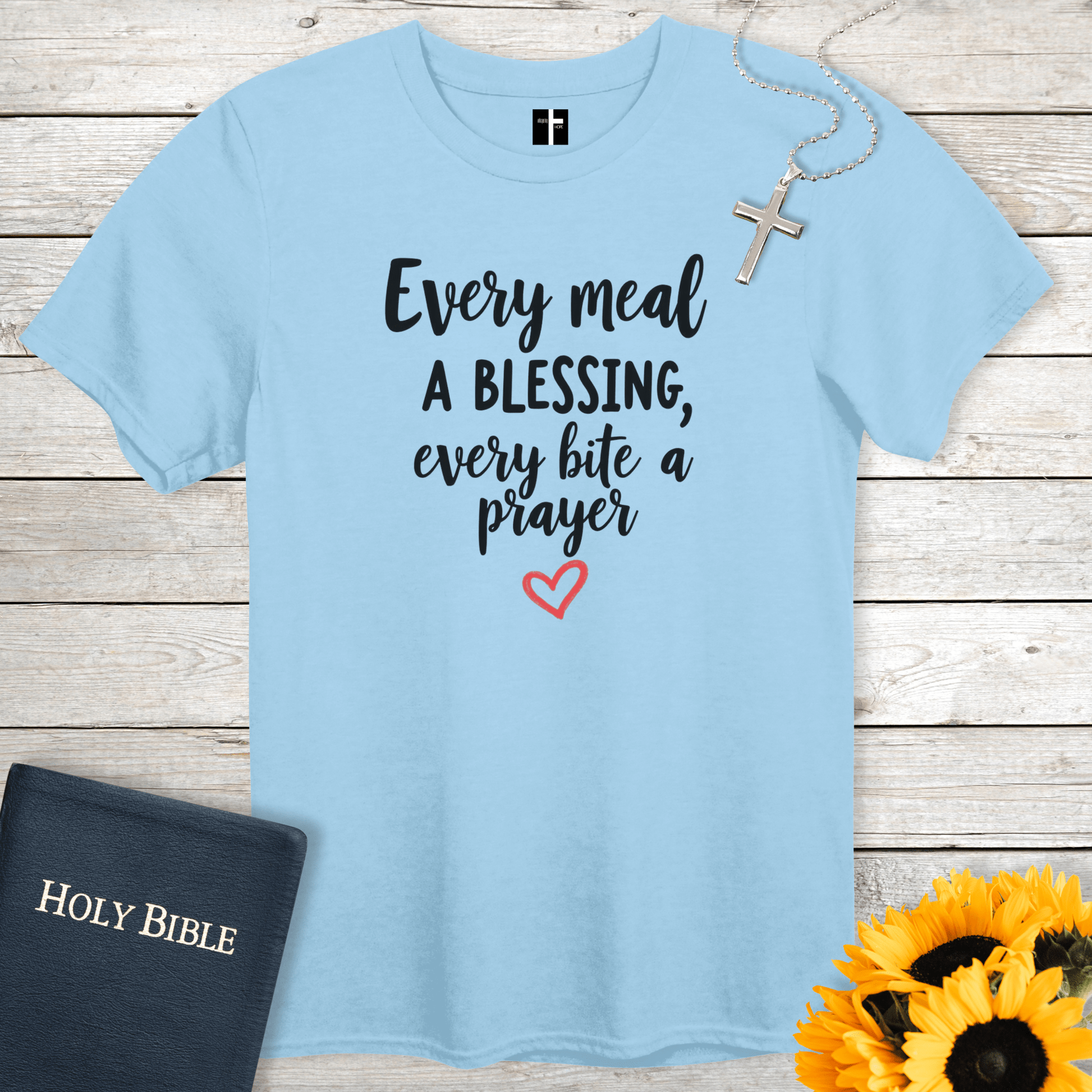 T-Shirt Light Blue / S Every Meal Unisex Christian T-Shirt