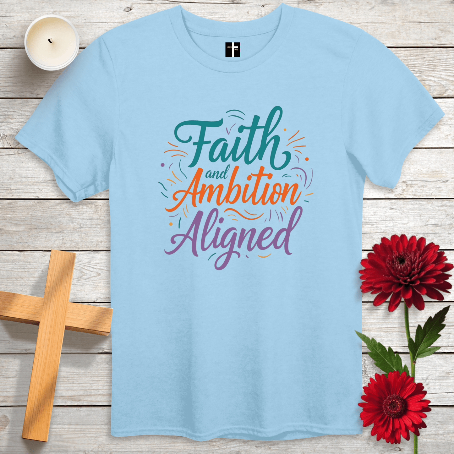 T-Shirt Light Blue / S Faith & Ambition Unisex Christian T-Shirt