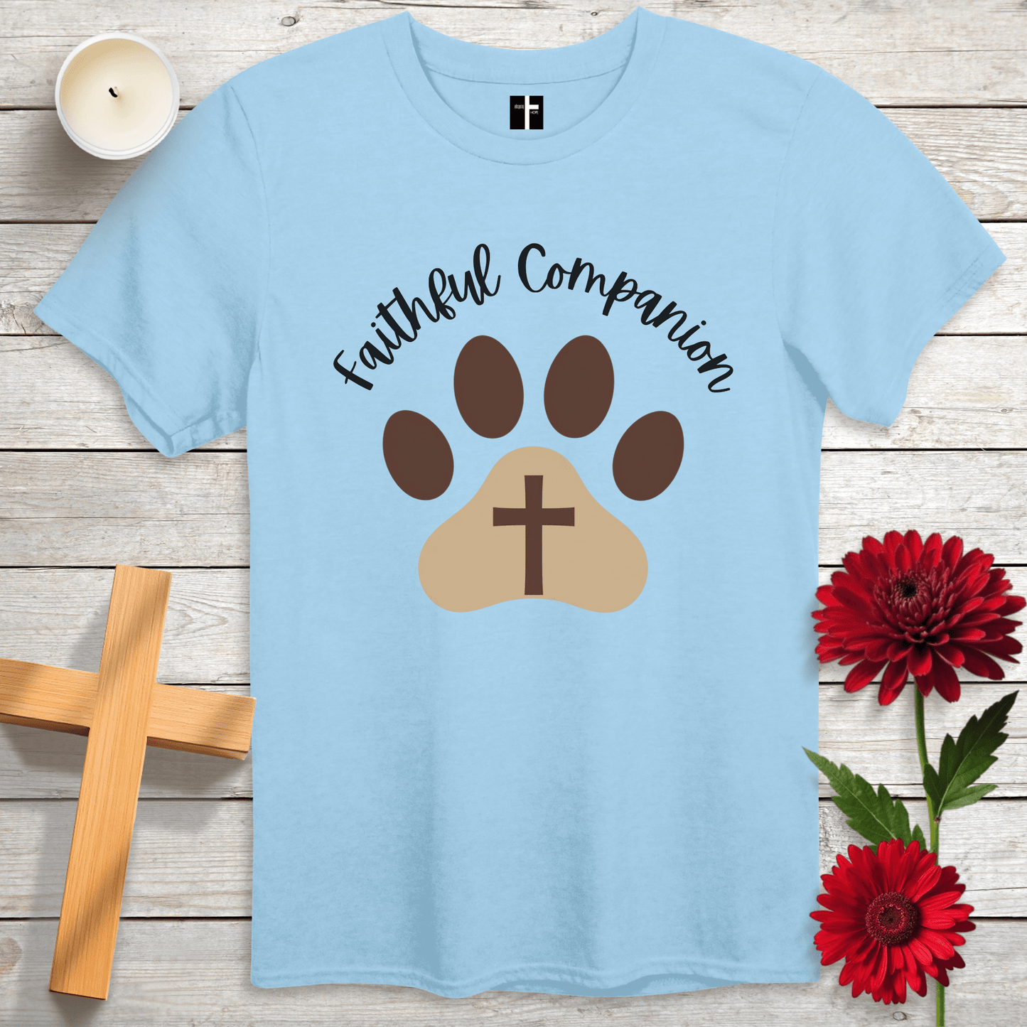 T-Shirt Light Blue / S Faithful Companion Unisex Christian T-Shirt