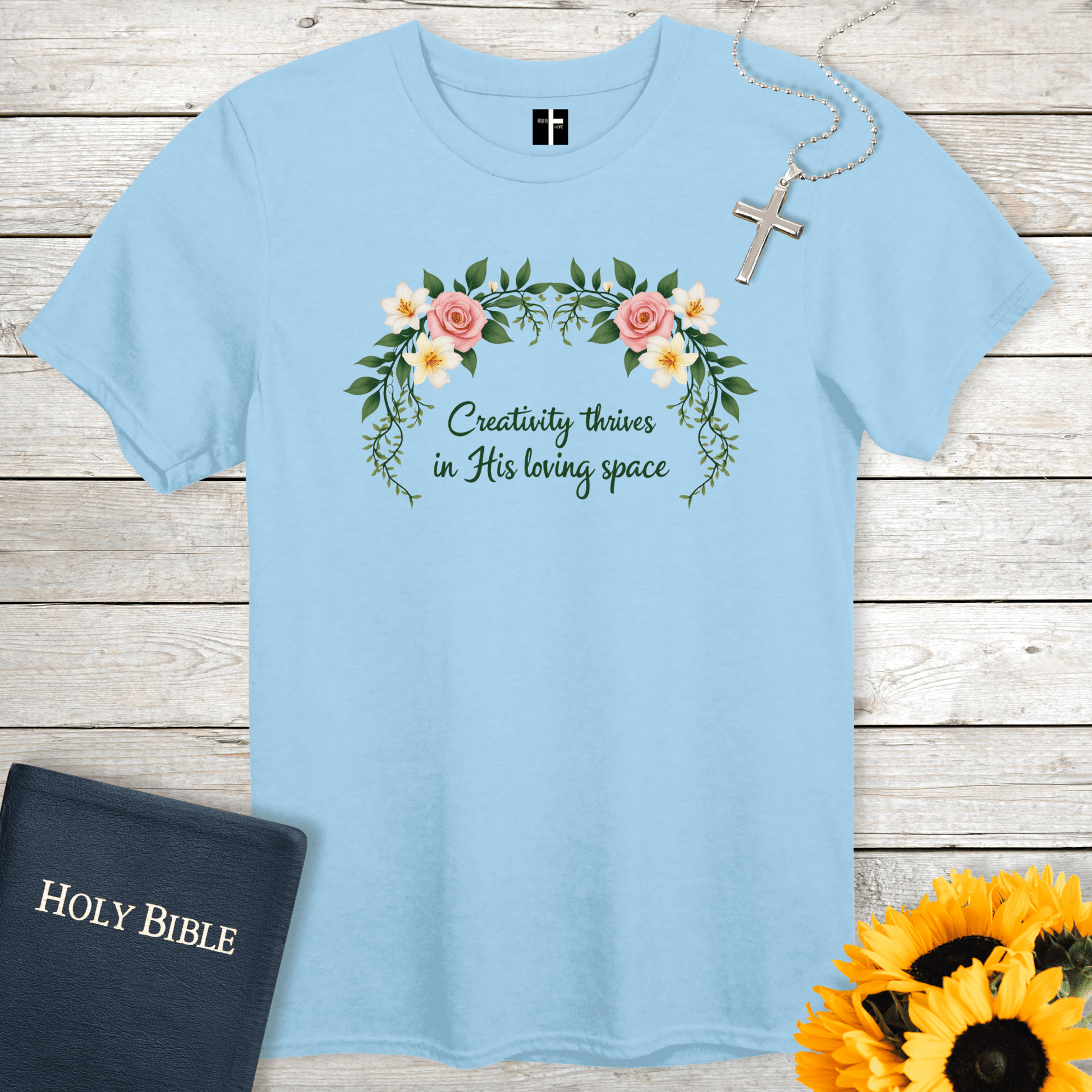 T-Shirt Light Blue / S His Loving Space Unisex Christian T-Shirt