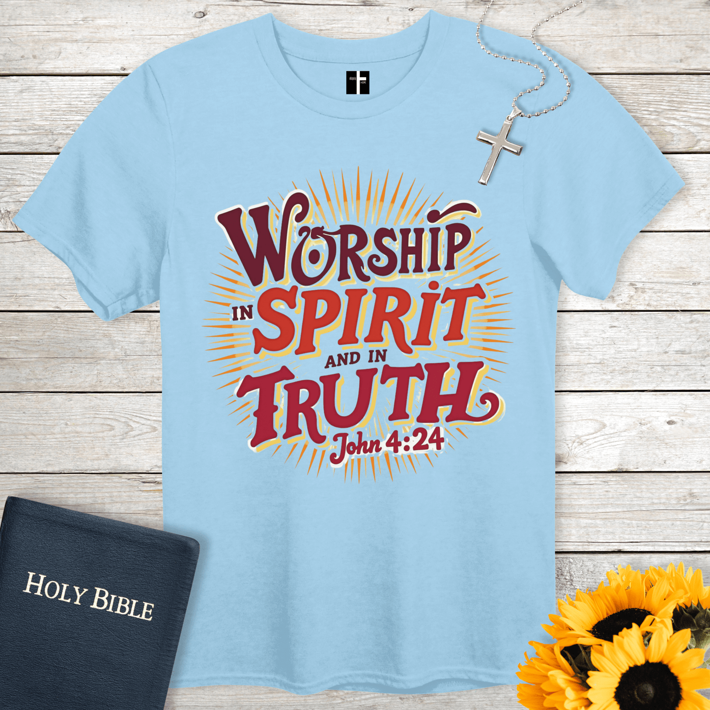 T-Shirt Light Blue / S In Spirit & In Truth Unisex Christian T-Shirt