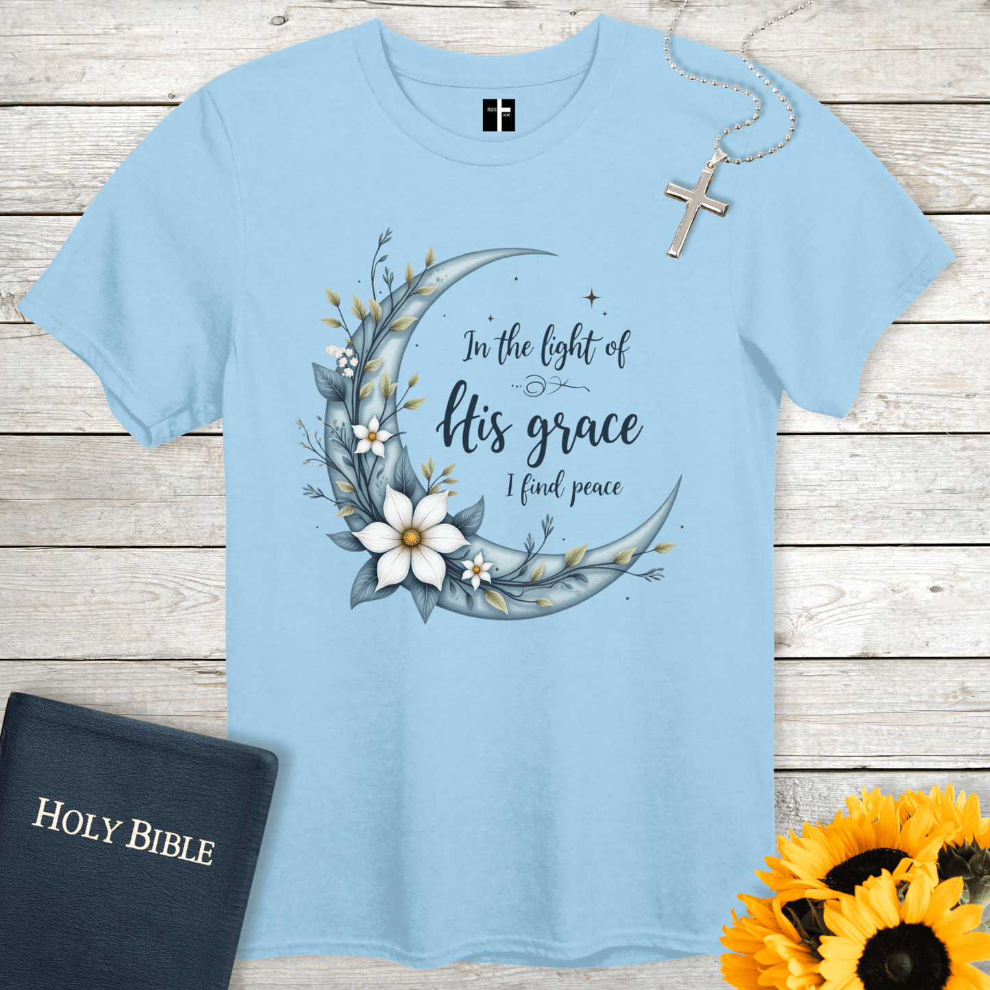 T-Shirt Light Blue / S Light Of Grace Unisex Christian T-Shirt