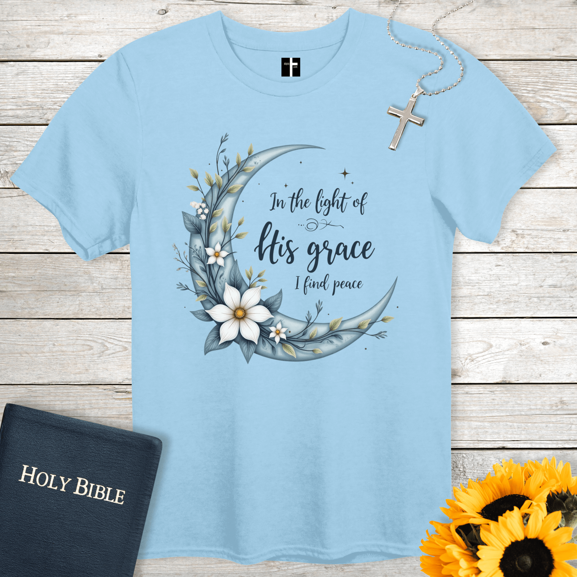 T-Shirt Light Blue / S Light Of Grace Unisex Christian T-Shirt