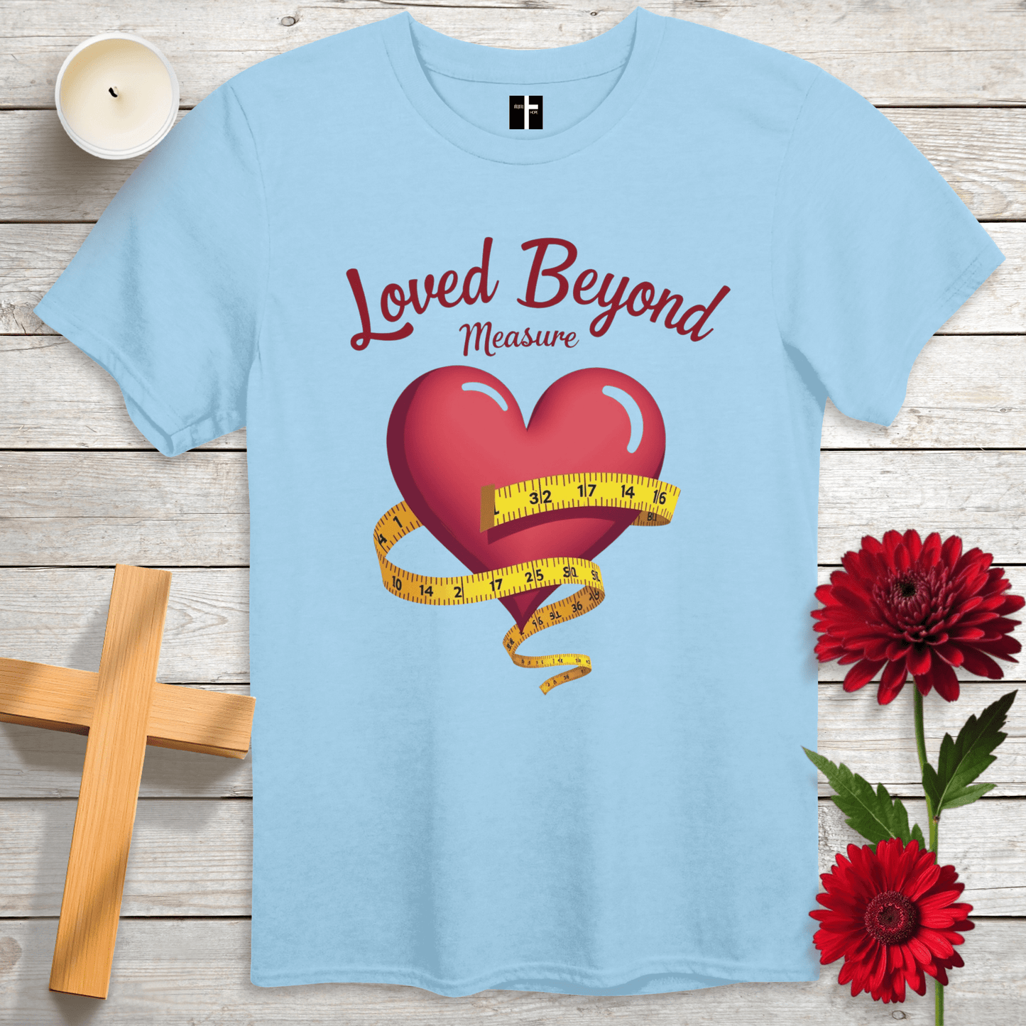 T-Shirt Light Blue / S Loved Beyond Measure Unisex Christian T-Shirt