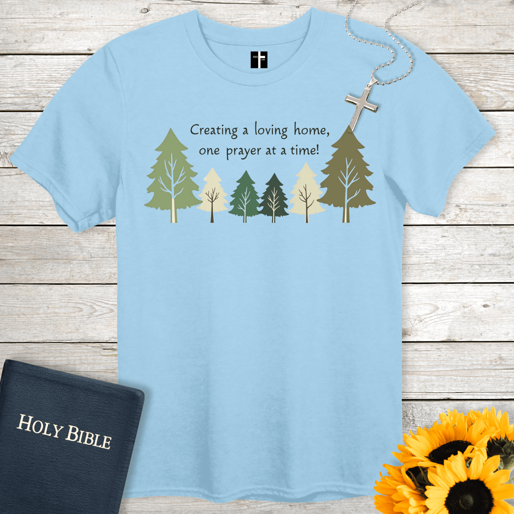 T-Shirt Light Blue / S Loving Home Christian T-Shirt