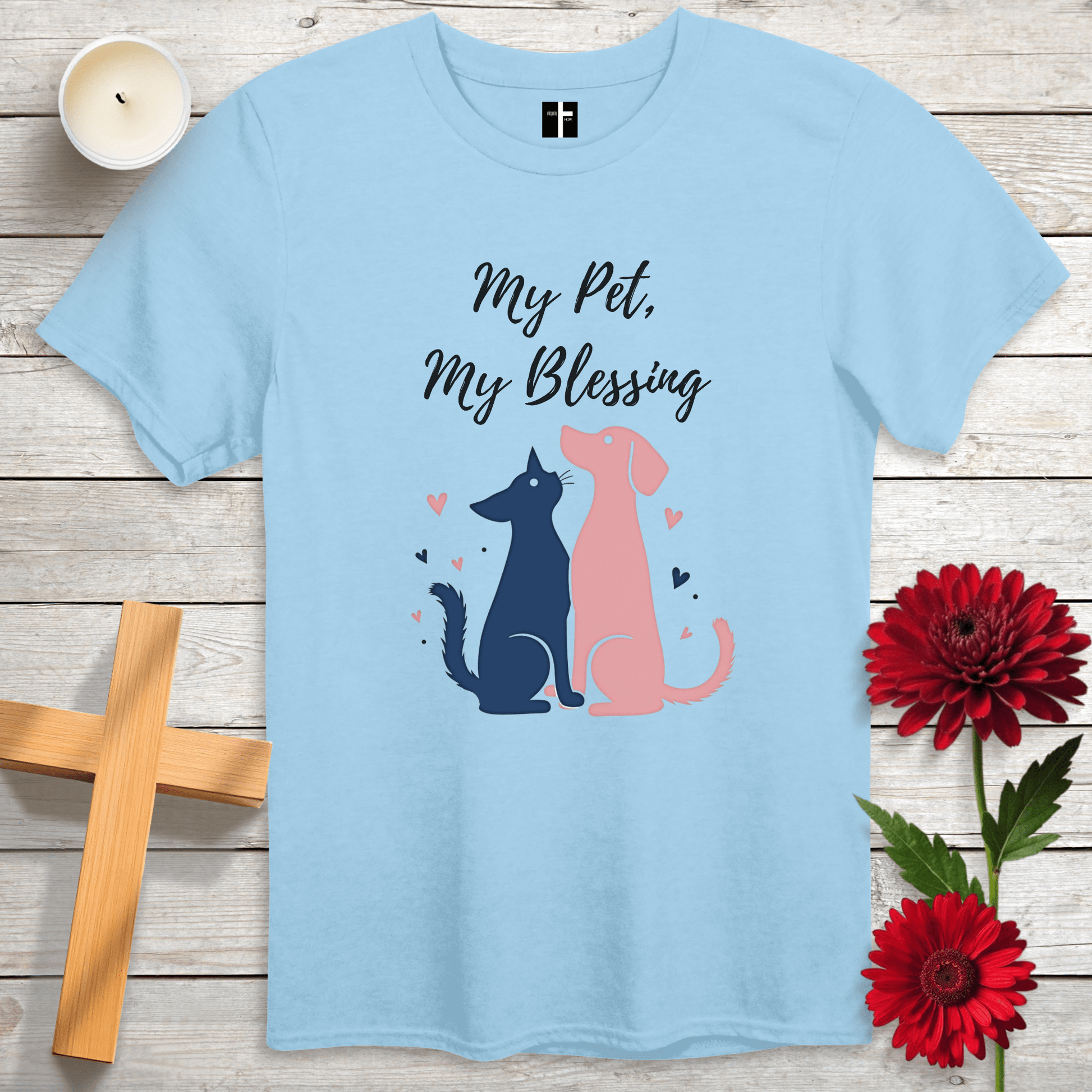 T-Shirt Light Blue / S My Pet, My Blessing Unisex Christian T-Shirt