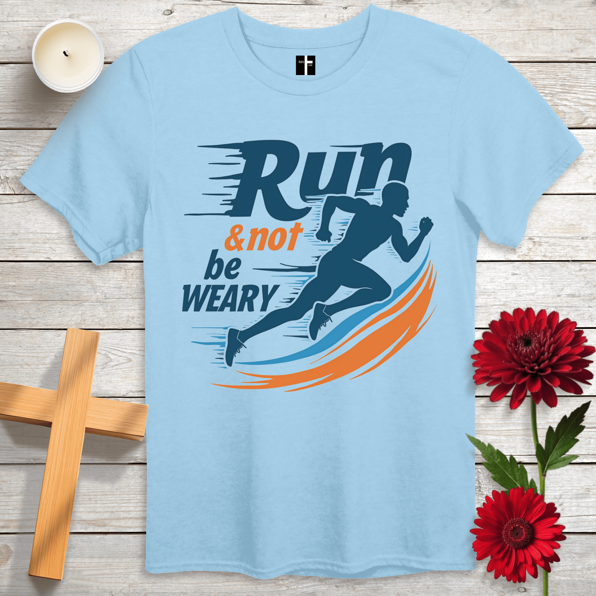 T-Shirt Light Blue / S Not Be Weary Unisex Christian T-Shirt