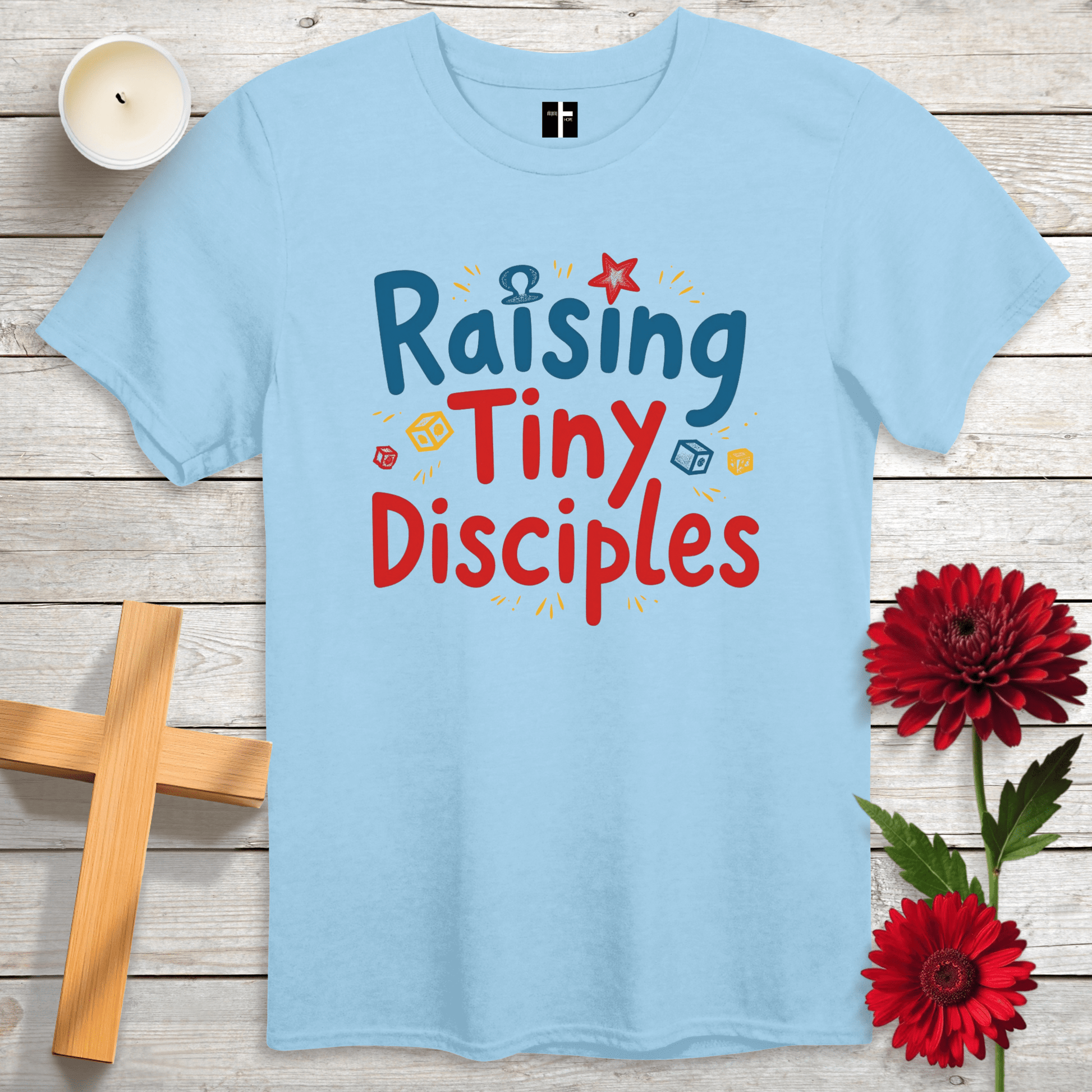 T-Shirt Light Blue / S Raising Tiny Disciples Unisex Christian T-Shirt