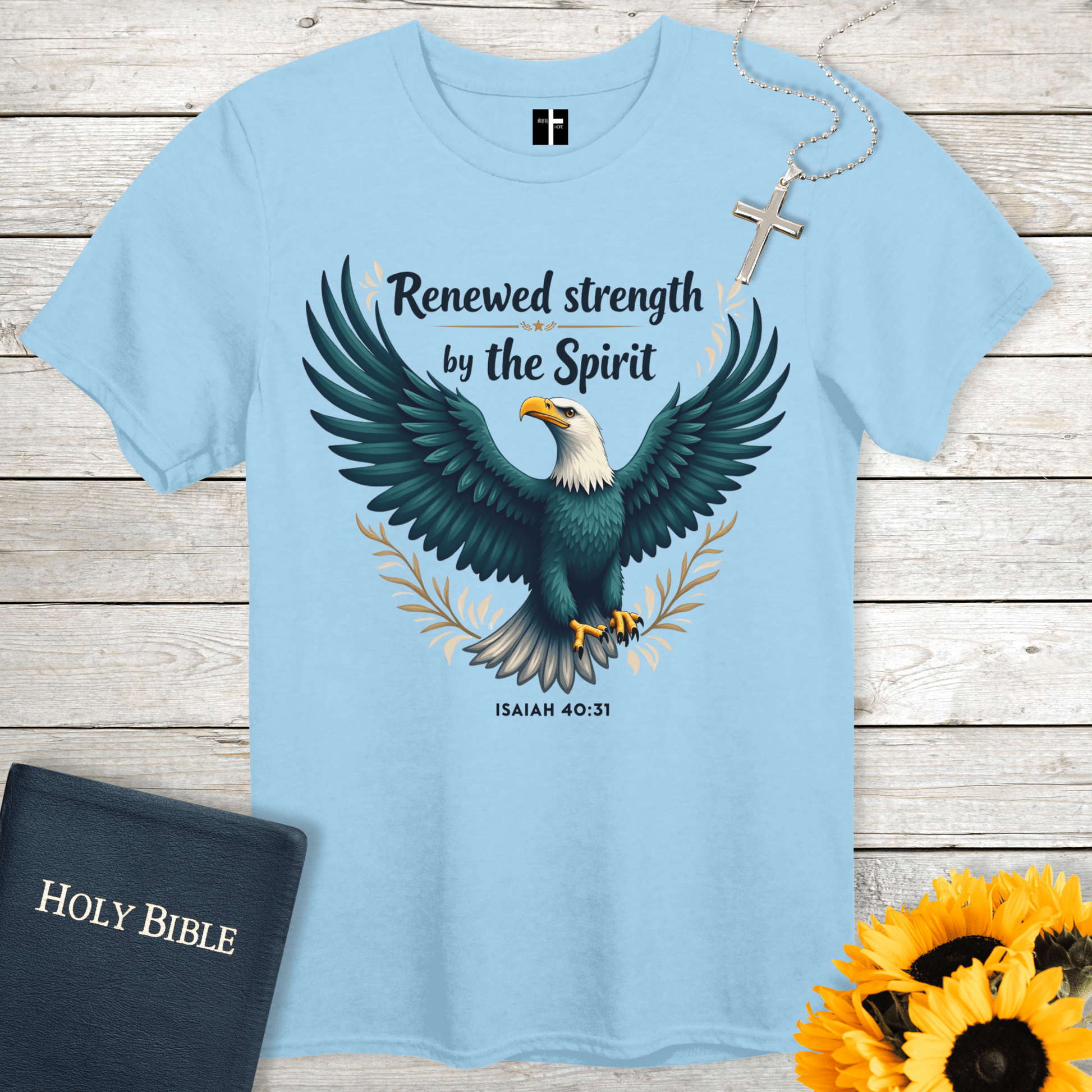 T-Shirt Light Blue / S Renewed Strength Unisex Christian T-Shirt