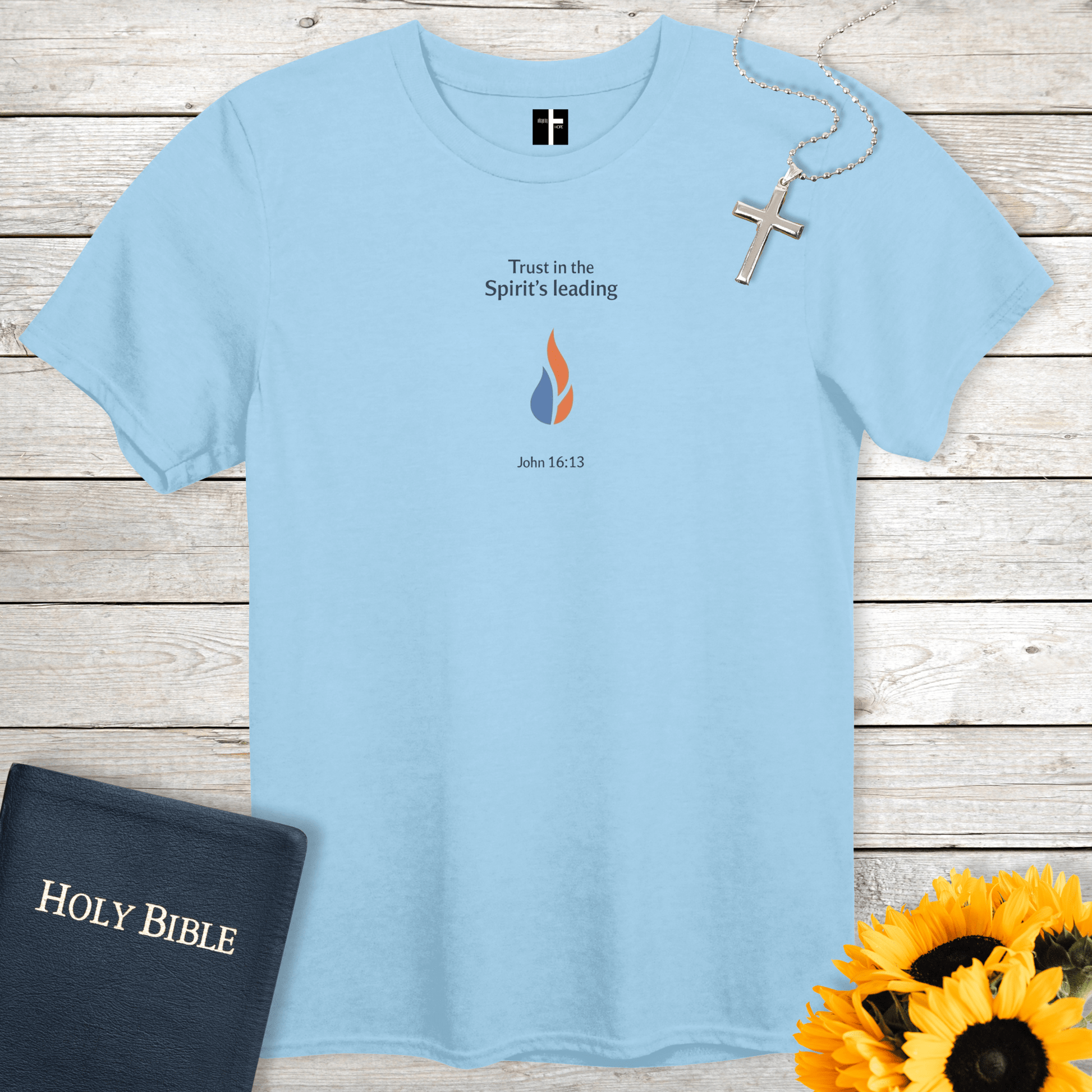 T-Shirt Light Blue / S Spirit’s Leading Unisex Christian T-Shirt