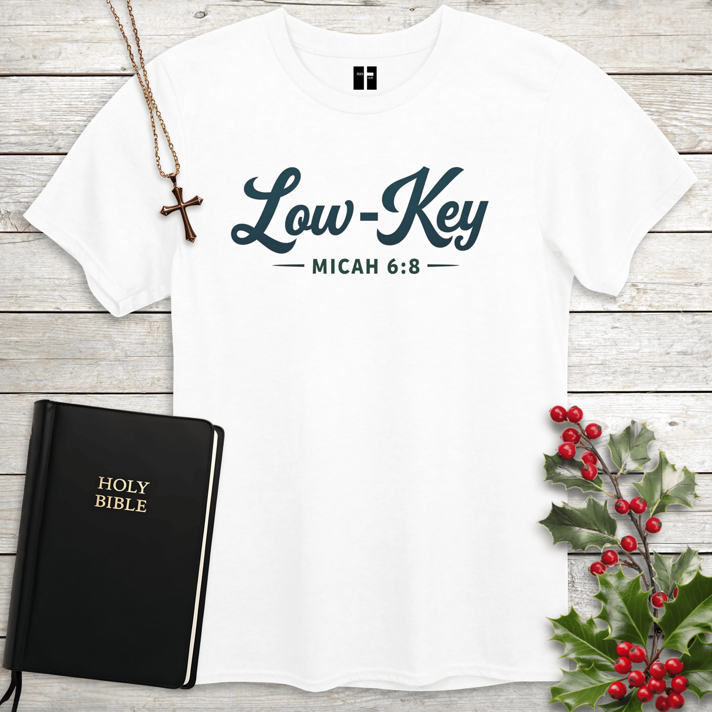 T-Shirt Low-Key Micah 6:8 Unisex Christian T-Shirt