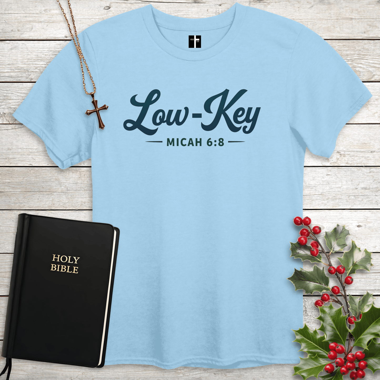 T-Shirt Low-Key Micah 6:8 Unisex Christian T-Shirt