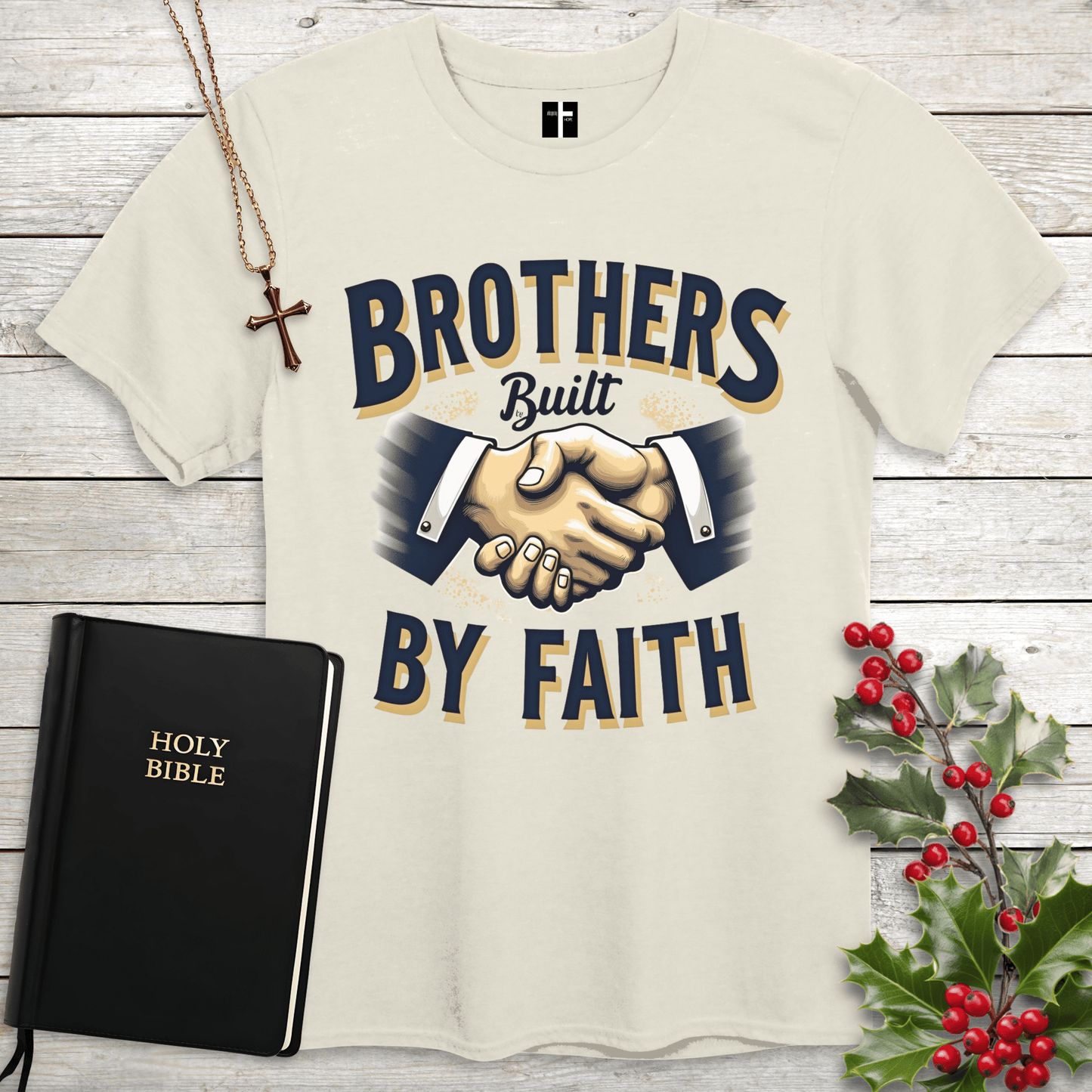 T-Shirt Natural / S Brothers By Faith Unisex Christian T-Shirt