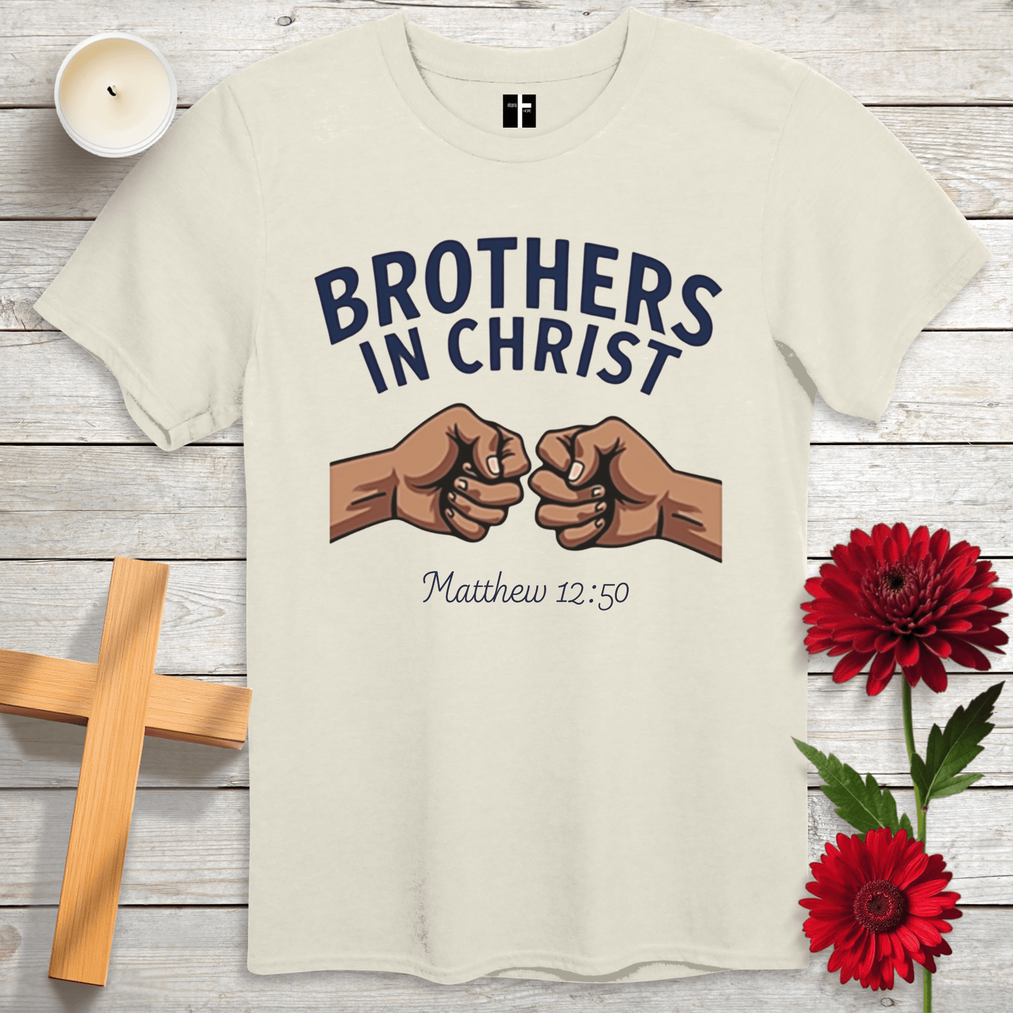 T-Shirt Natural / S Brothers In Christ Unisex Christian T-Shirt